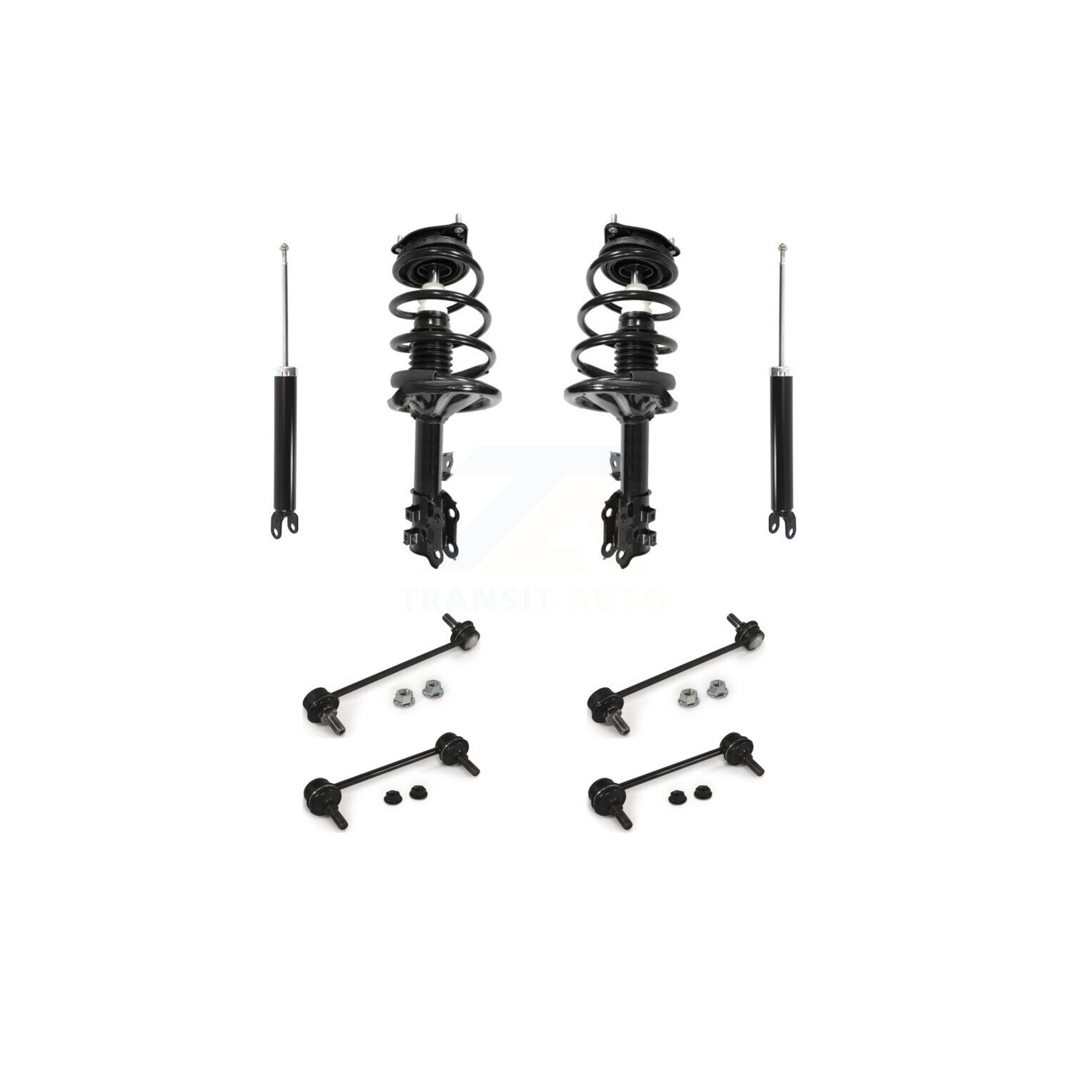 Front Rear Complete Strut Shock & TQ sway Bar Link Kit For Hyundai Elantra KSS-107802