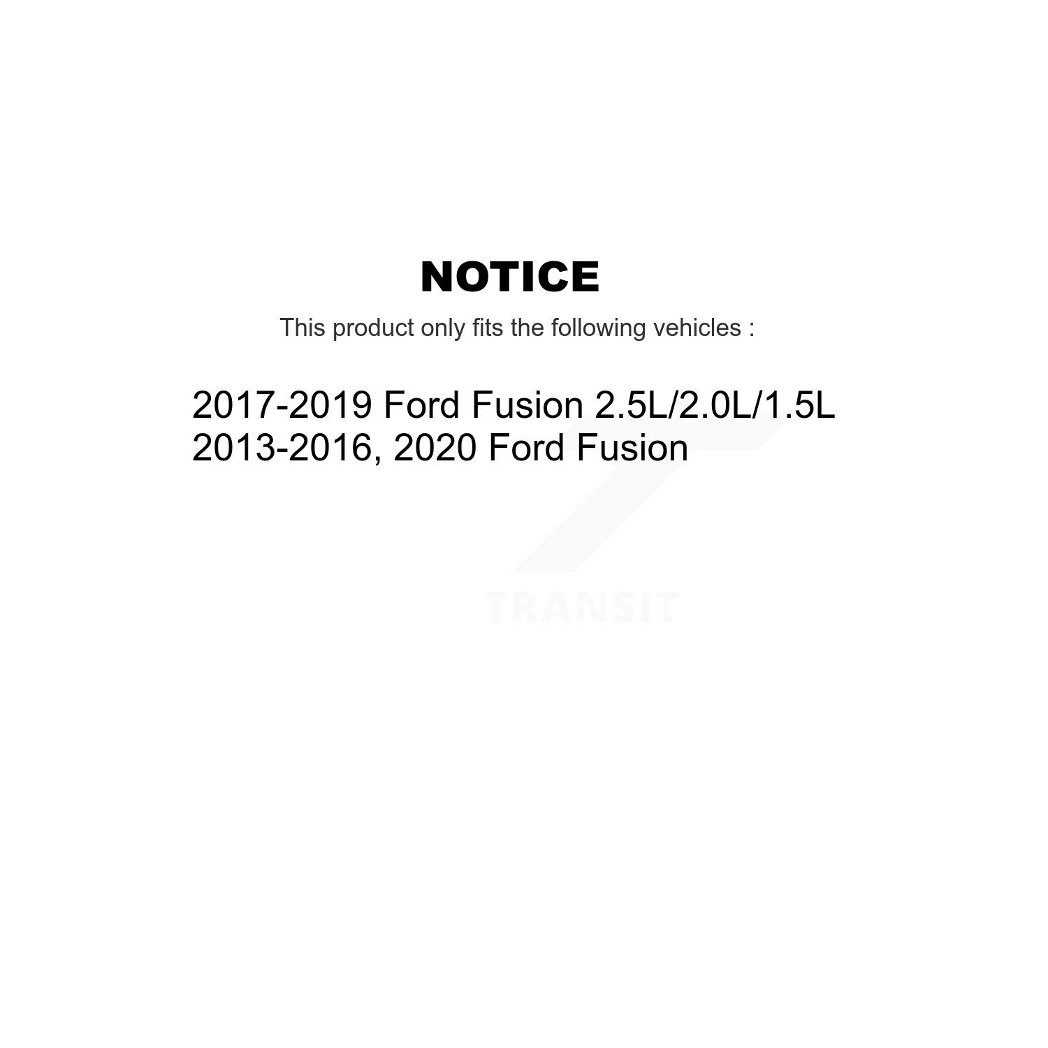 Amortisseur arrière et trousse de liaison TQ pour Ford Fusion KSS-107565