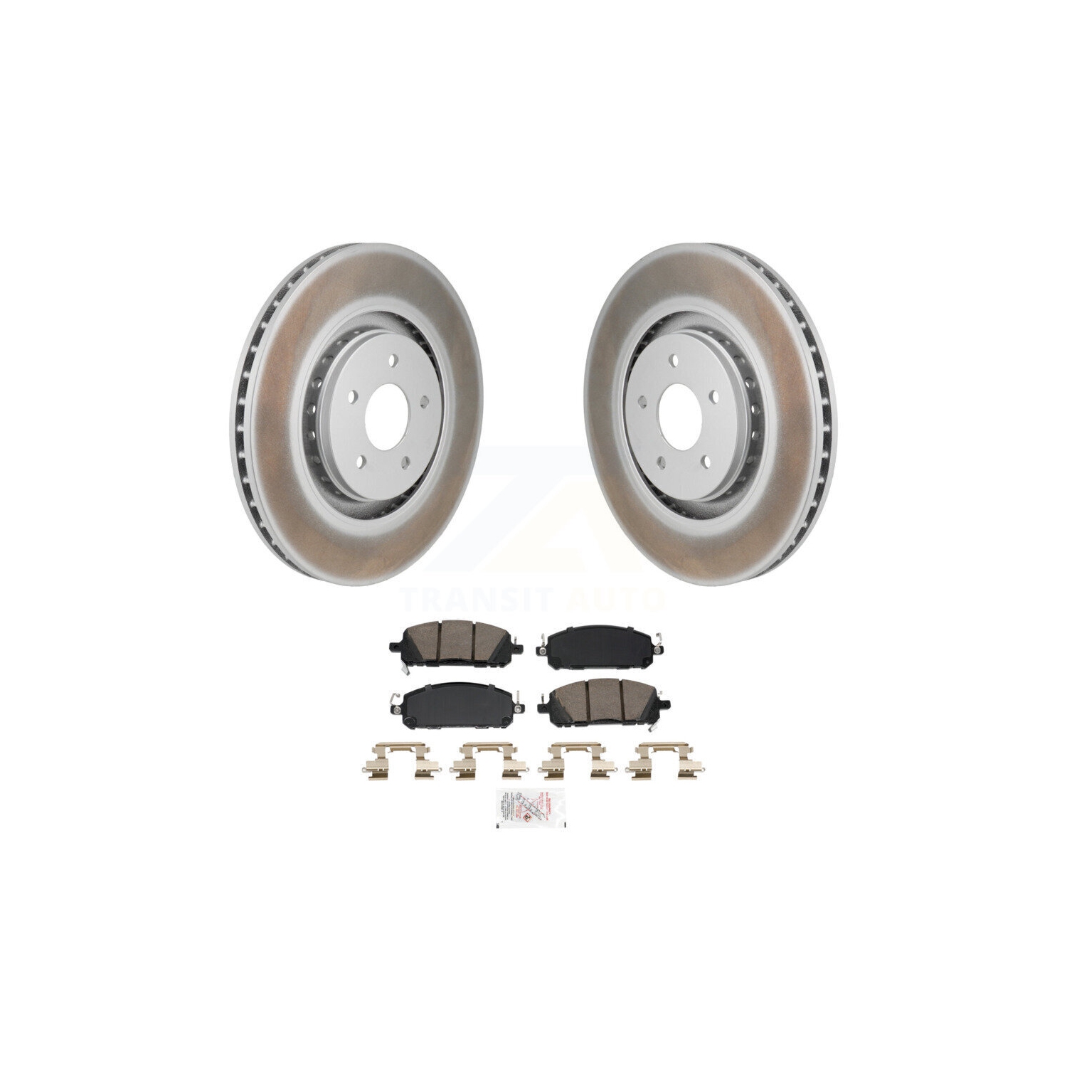 Front Coated Brake Rotors Ceramic Pad Kit For Mitsubishi Outlander Nissan Pathfinder QX60 KGA-106218