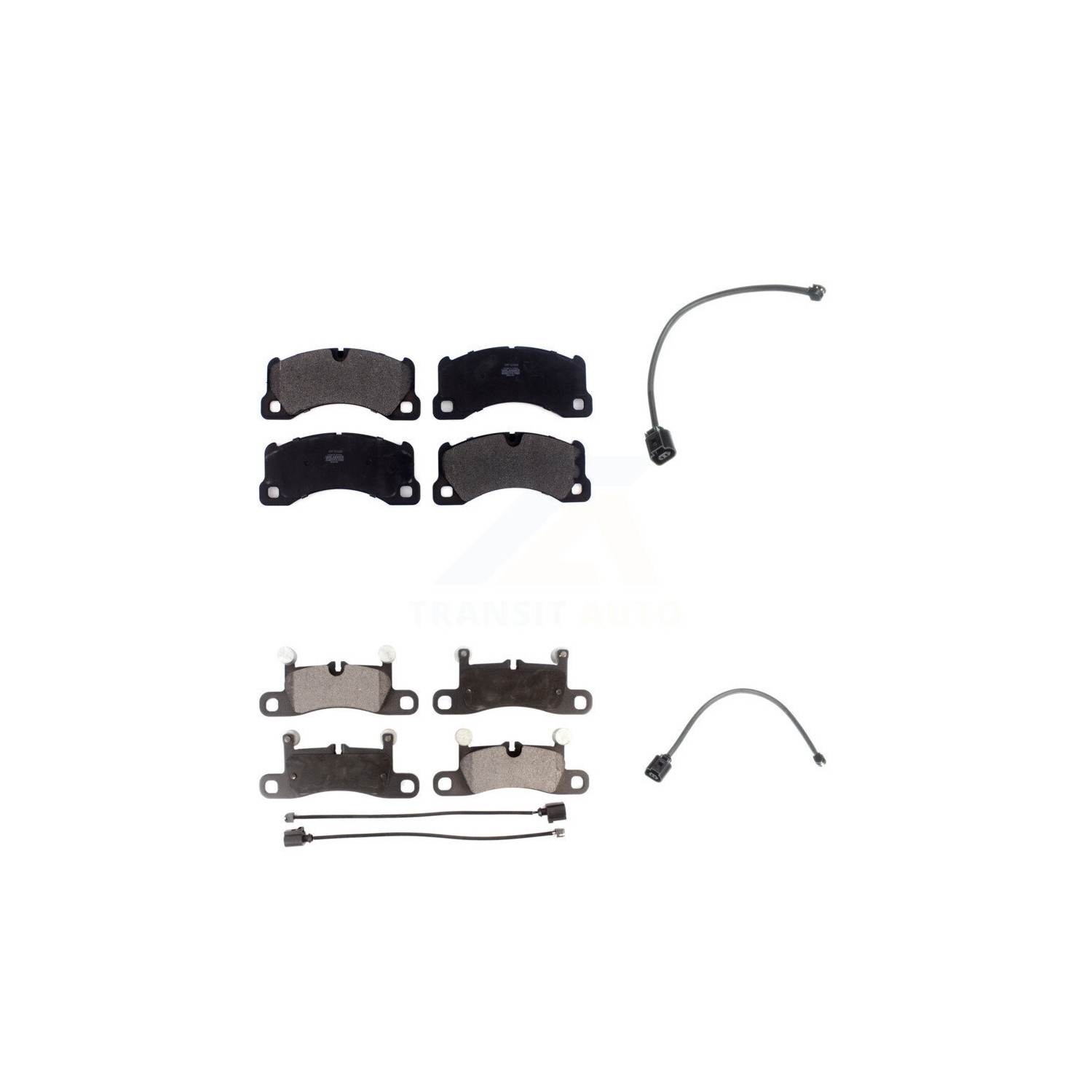 Front Rear Semi-Metallic Brake Pad Wear Sensor Kit For Porsche Cayenne Volkswagen Touareg KPW-100116