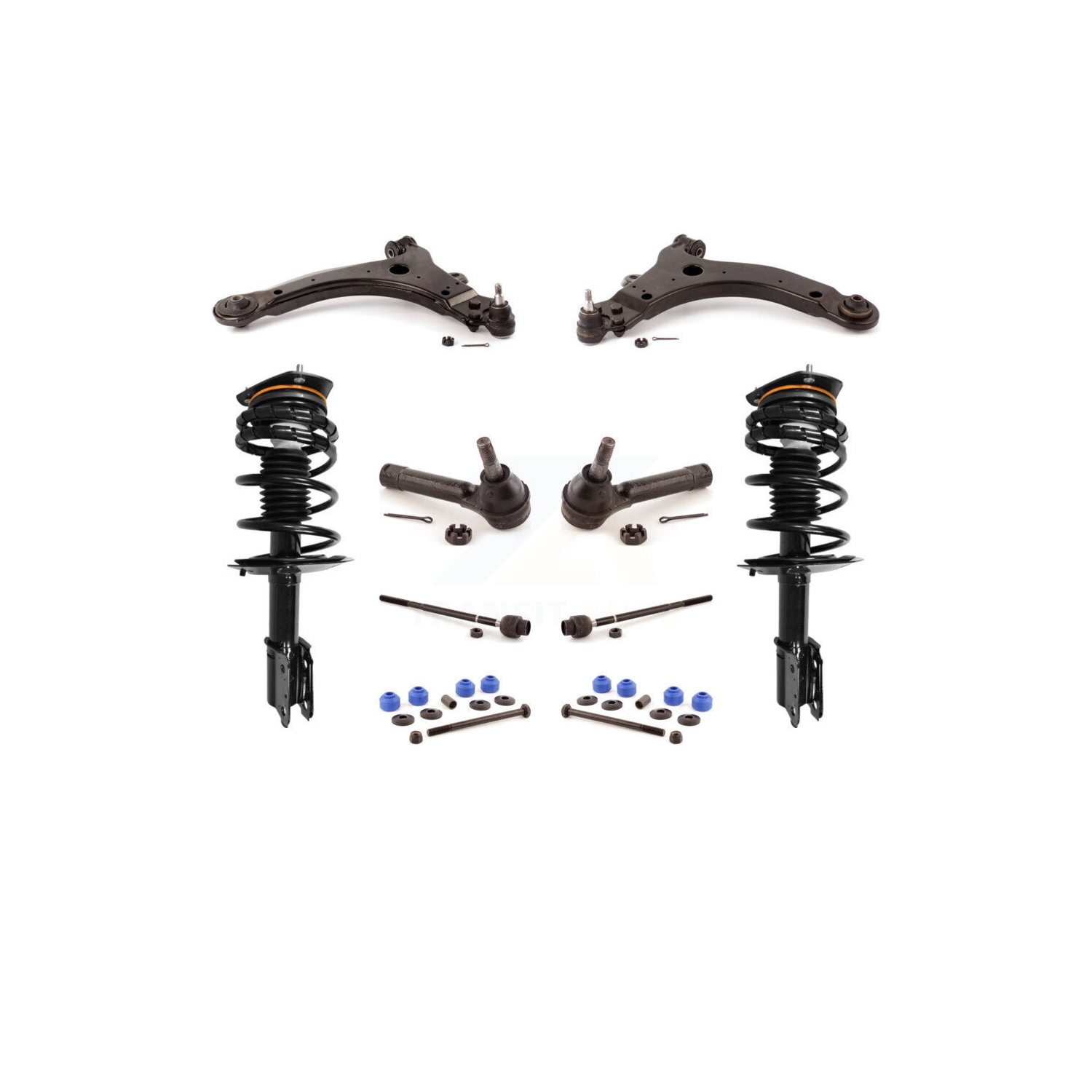 Front Arms Complete Shock Tie Rods Link Sway Bar Kit For Pontiac Grand Prix Monte KSS-103976
