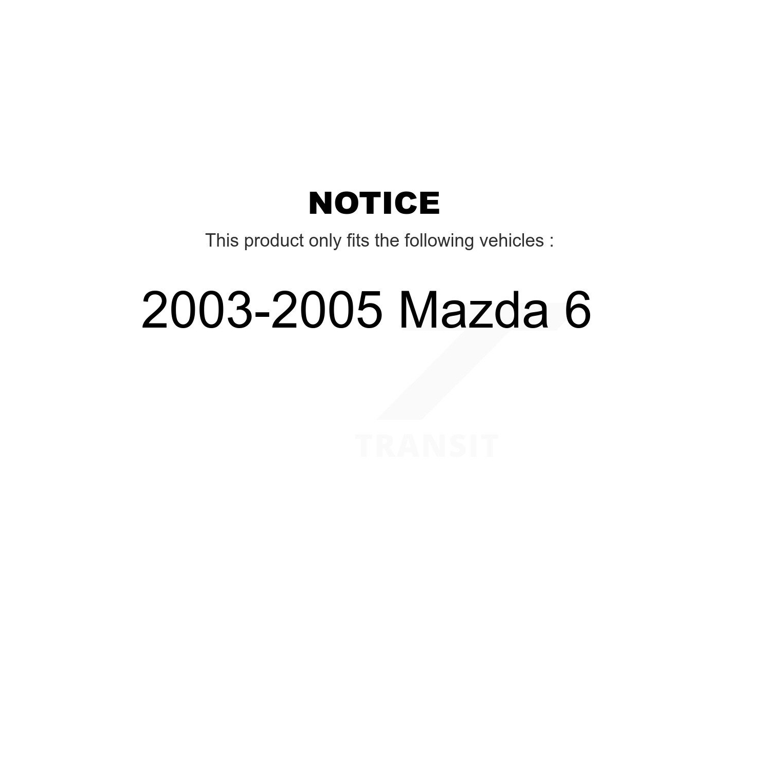 Rear Disc Brake Caliper Coated Rotors And Semi-Metallic Pads Kit For 2003-2005 Mazda 6 KCG-101160N