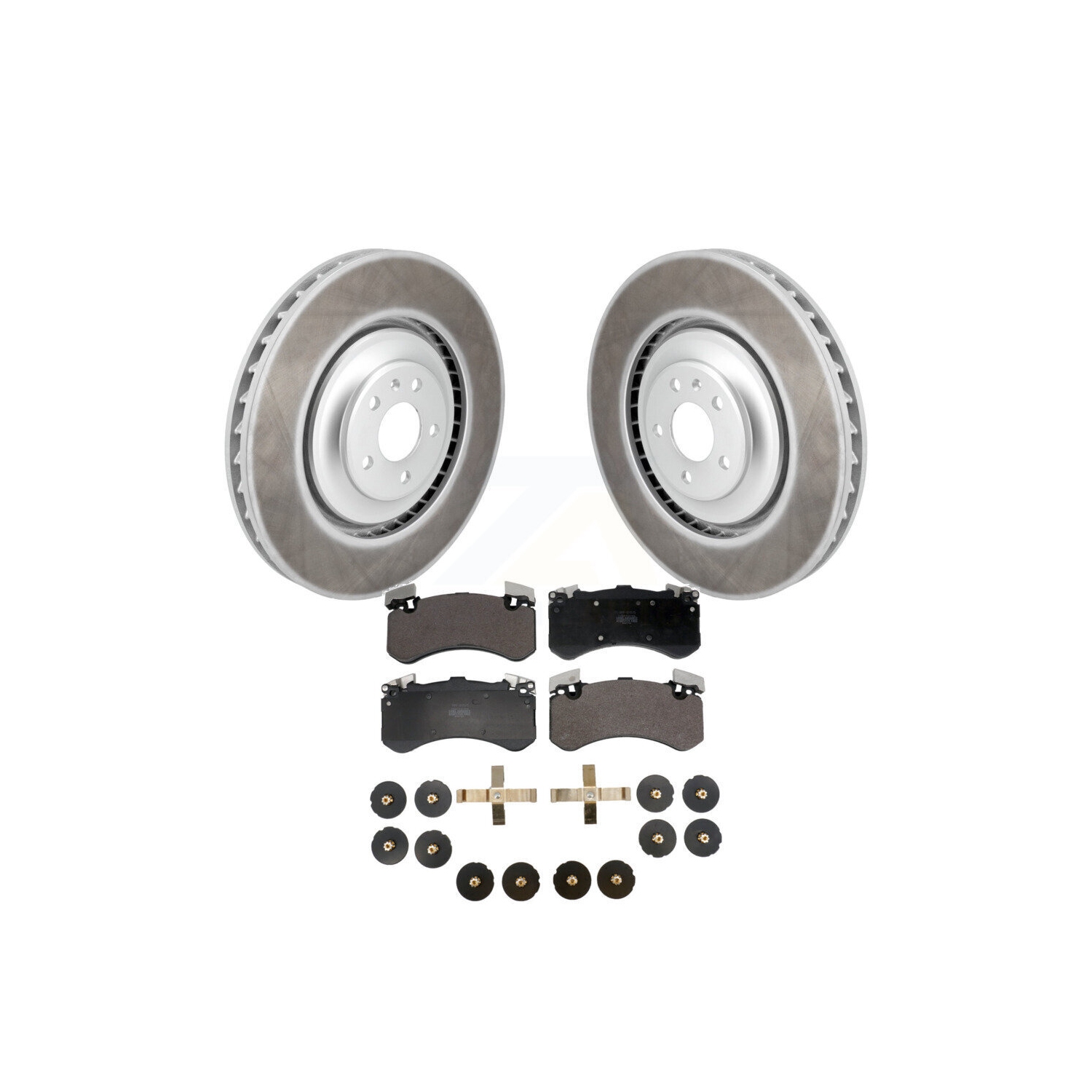 Front Coated Disc Brake Rotors And Semi-Metallic Pads Kit For Audi A8 Quattro S7 S8 KGF-102929