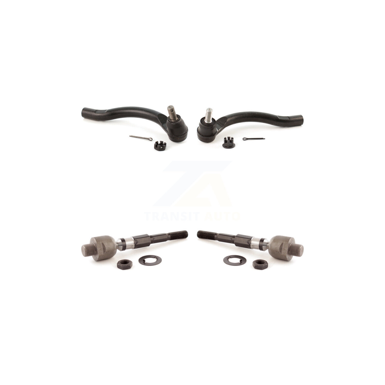 Front Outer & Inner Steering Tie Rod End Kit For 2006-2011 Honda Civic Acura CSX KTR-105011