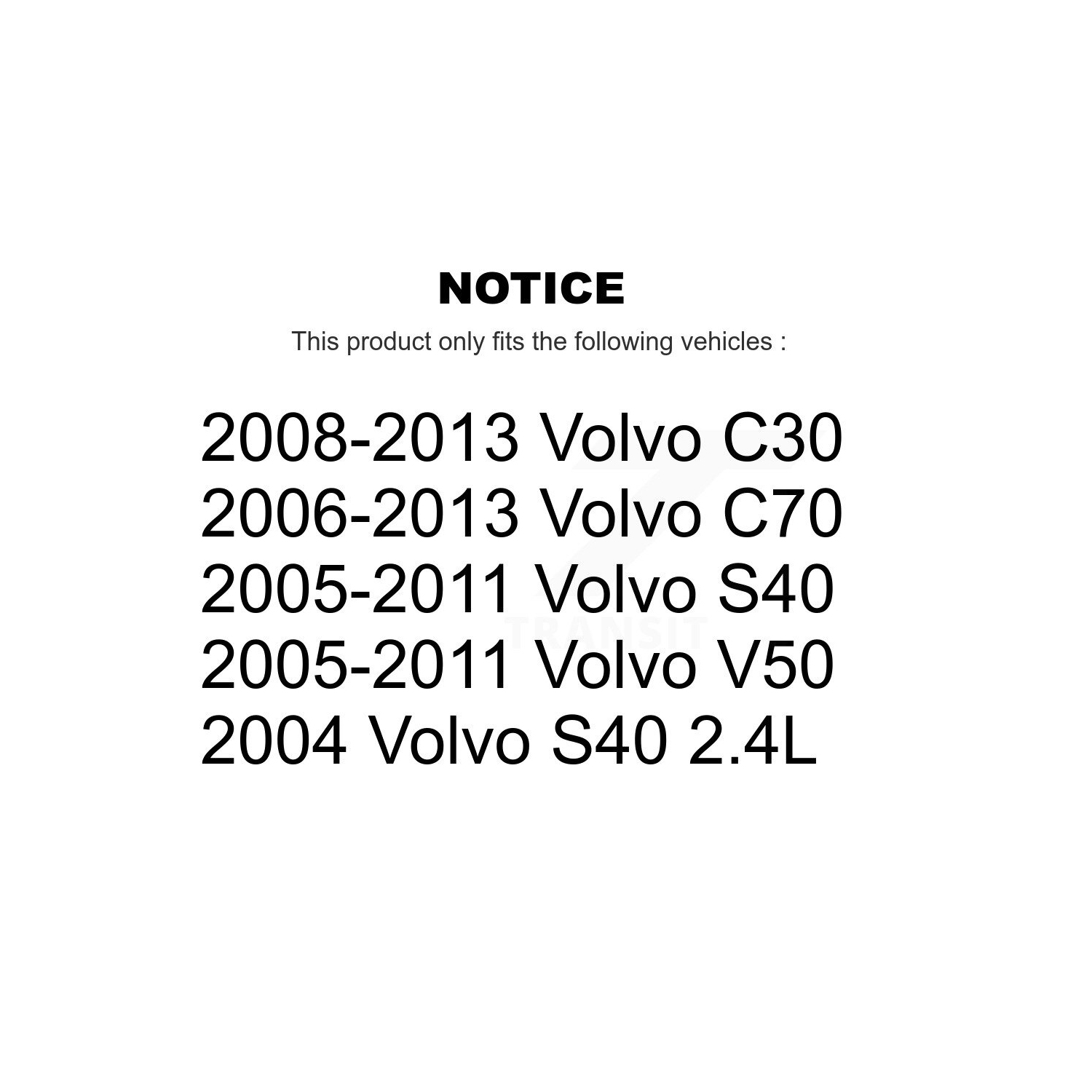 Kit d'extrémité de biellette de direction extérieure et intérieure avant pour Volvo S40 C30 V50 C70 KTR-105022