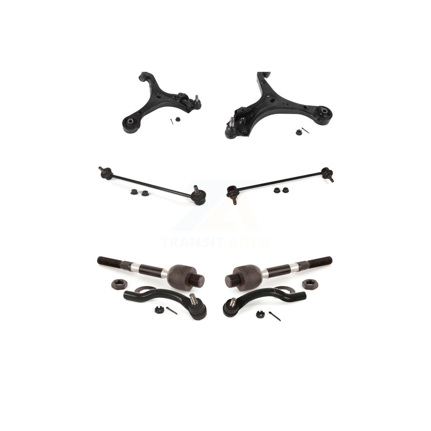 Front Control Arm And Ball Joint Tie Rod End Bar Link Kit For Honda Civic Acura ILX KTR-104454