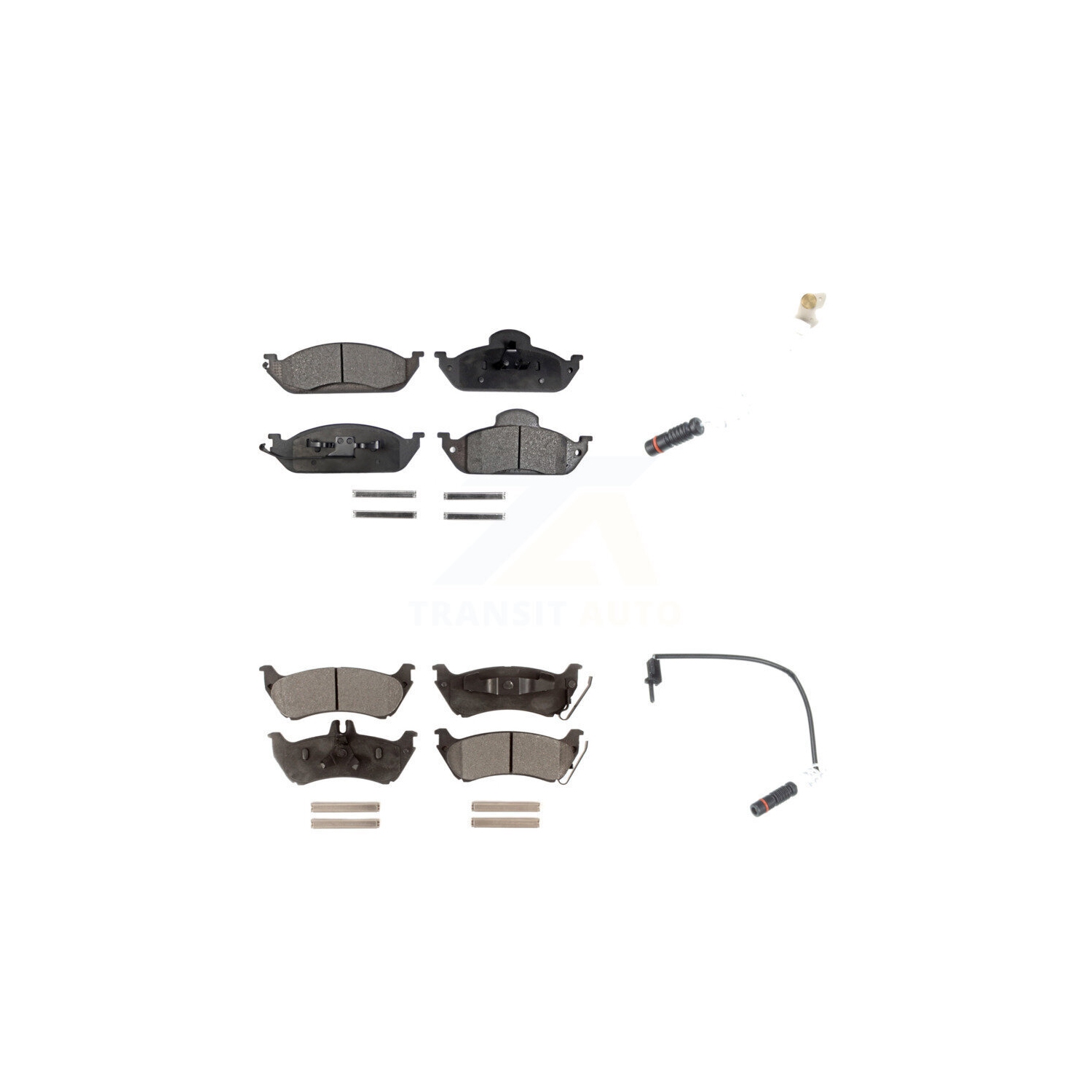 Front Rear Ceramic Disc Brake Pad And Wear Sensor Kit For Mercedes-Benz ML320 ML350 ML430 KTW-100379