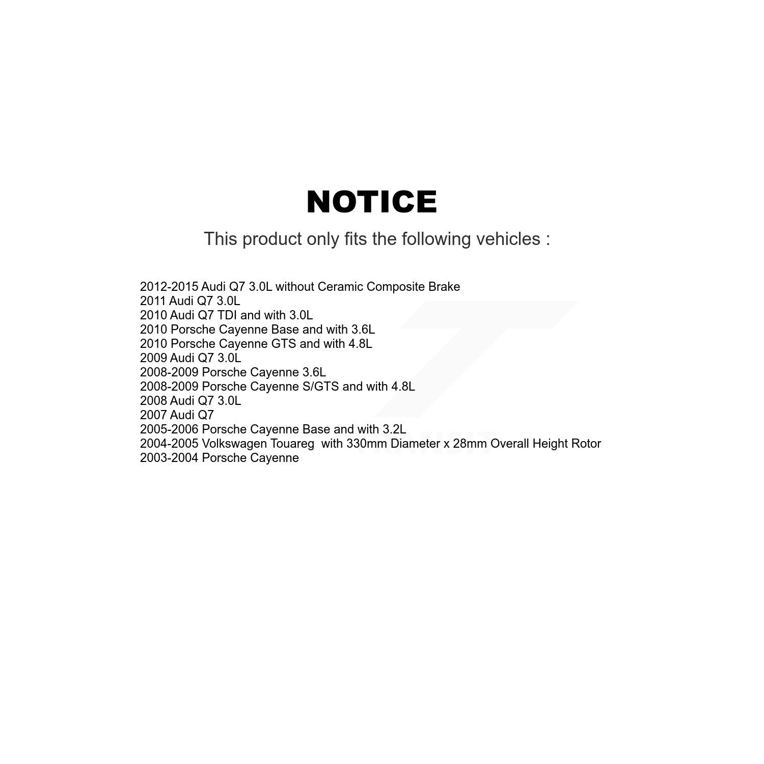 Rear Ceramic Brake Pad And Wear Sensor Kit For Audi Q7 Porsche Cayenne Volkswagen Touareg KCW-100983