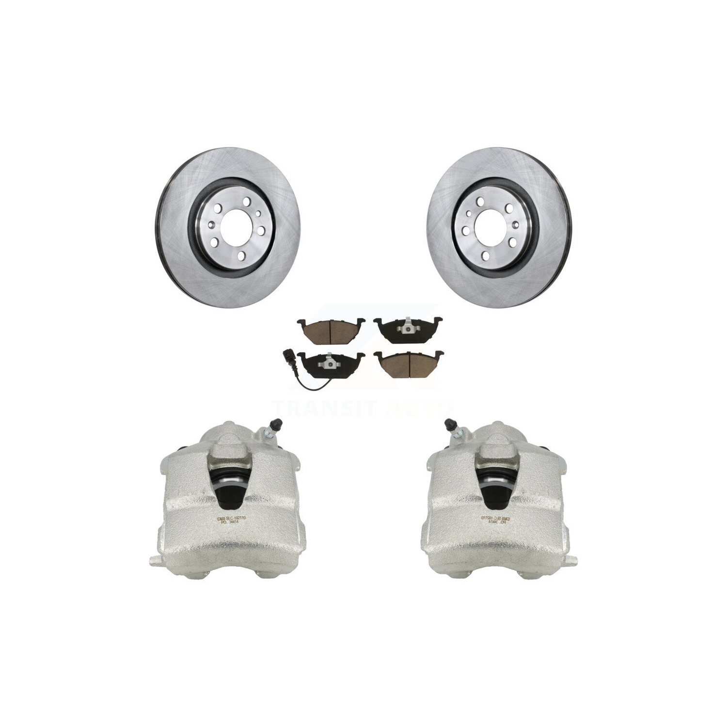 Front Disc Brake Caliper Rotor And Ceramic Pad Kit For Volkswagen Jetta Beetle Golf City KC8-100057C