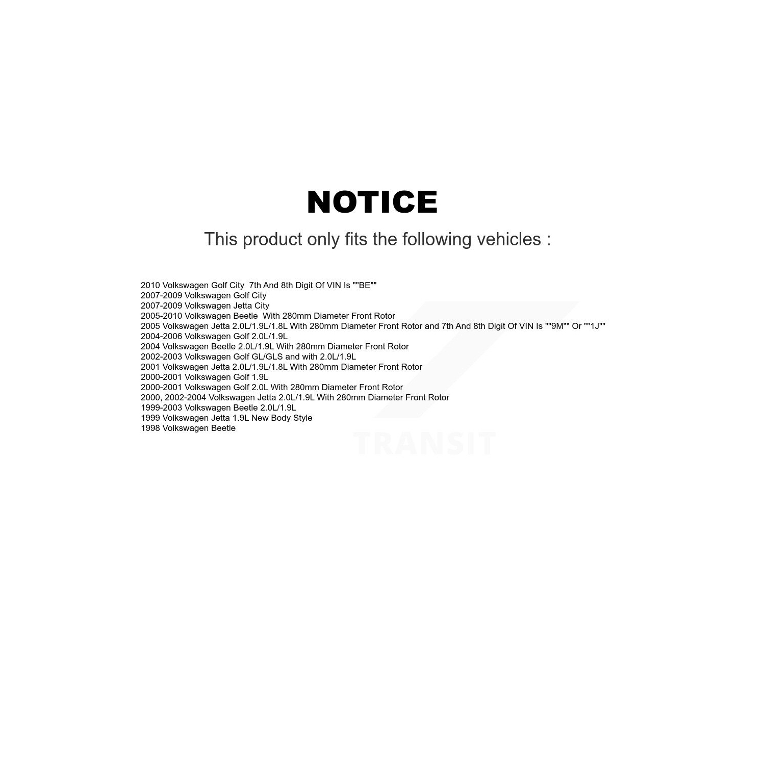 Front Disc Brake Caliper Rotor And Ceramic Pad Kit For Volkswagen Jetta Beetle Golf City KC8-100057C