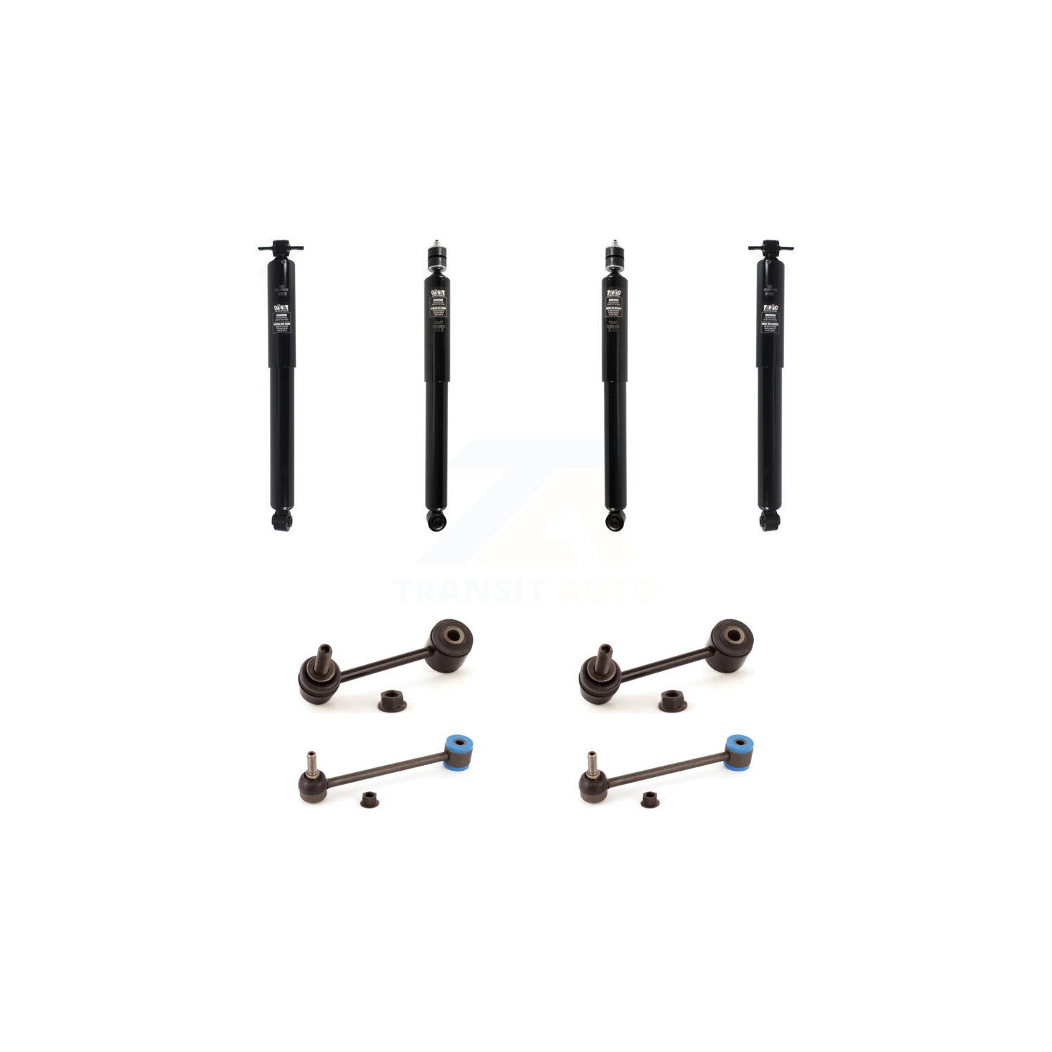 Front Rear suspension Shock & TOR sway Bar Link Kit For Jeep Wrangler JK KSS-108146
