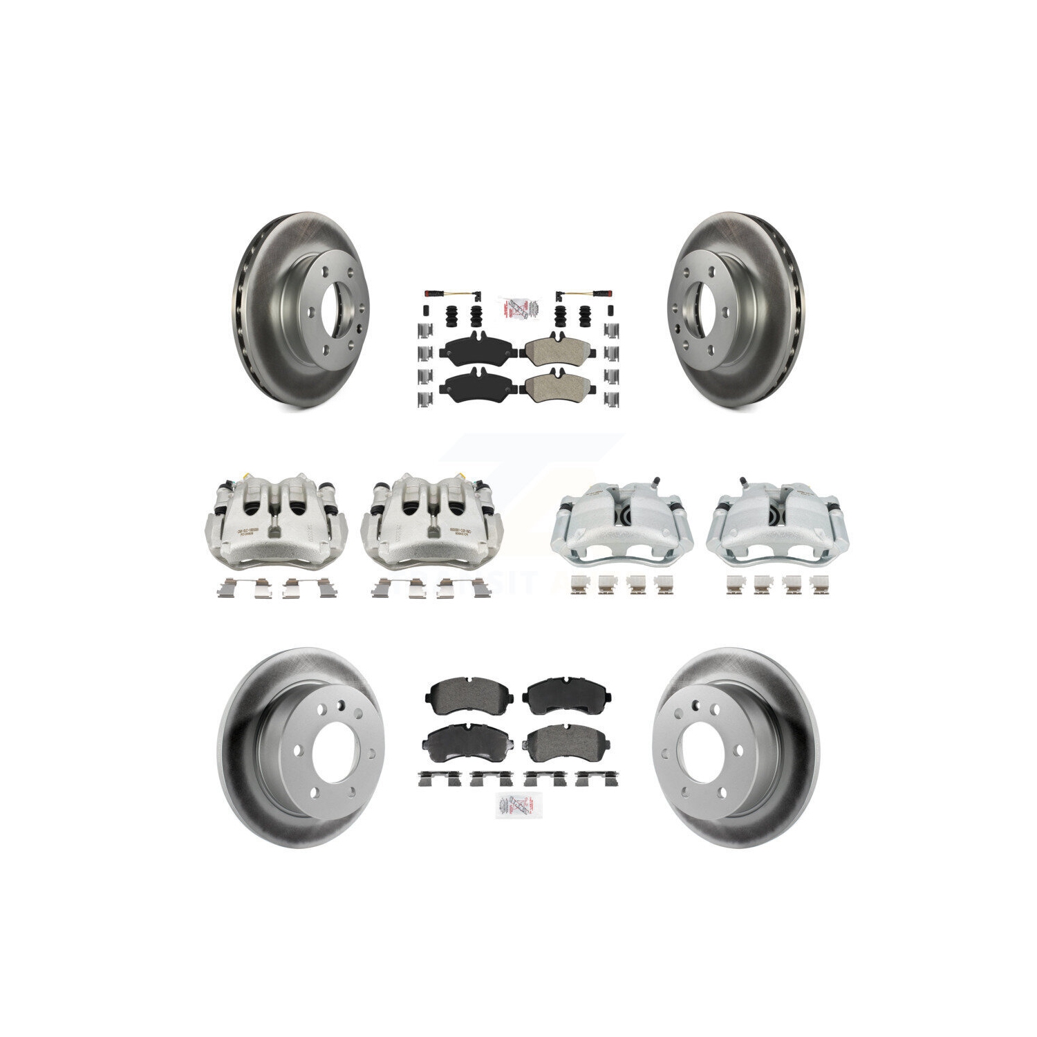Kit de plaquettes semi-métalliques pour étrier de frein arrière avant pour Dodge Sprinter 3500 KCG-102852N