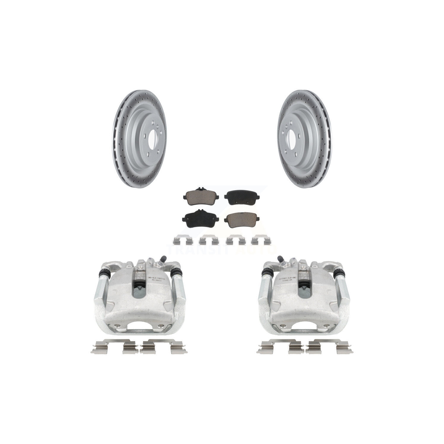 Jeu de plaquettes en céramique pour étrier de frein arrière pour Mercedes-Benz ML350 avec groupe sport KCG-100004C