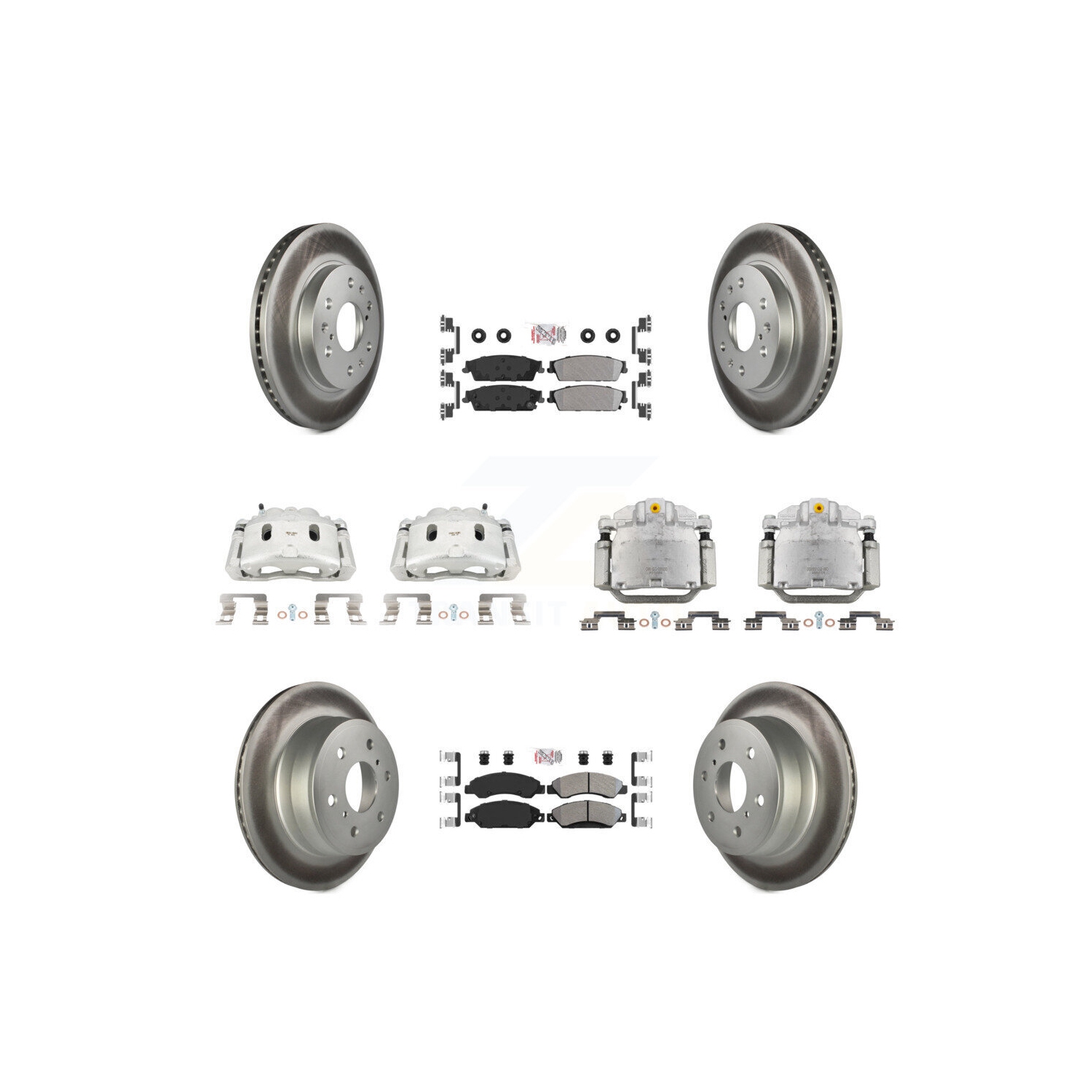 Ensemble de plaquettes semi-métalliques pour étrier de frein arrière avant pour Chevrolet Avalanche KCG-102049N