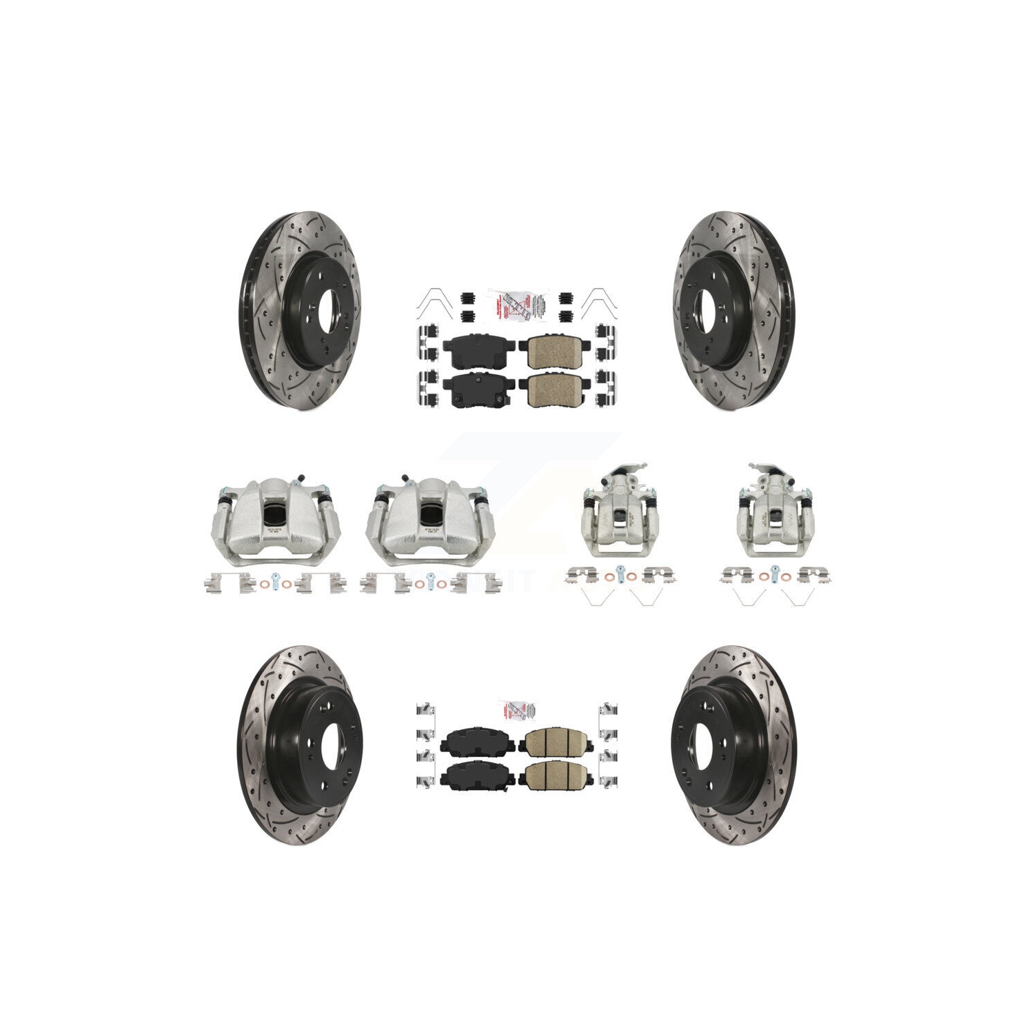 Jeu de plaquettes en céramique pour étrier enduit de frein arrière pour Honda Accord KCD-100925N