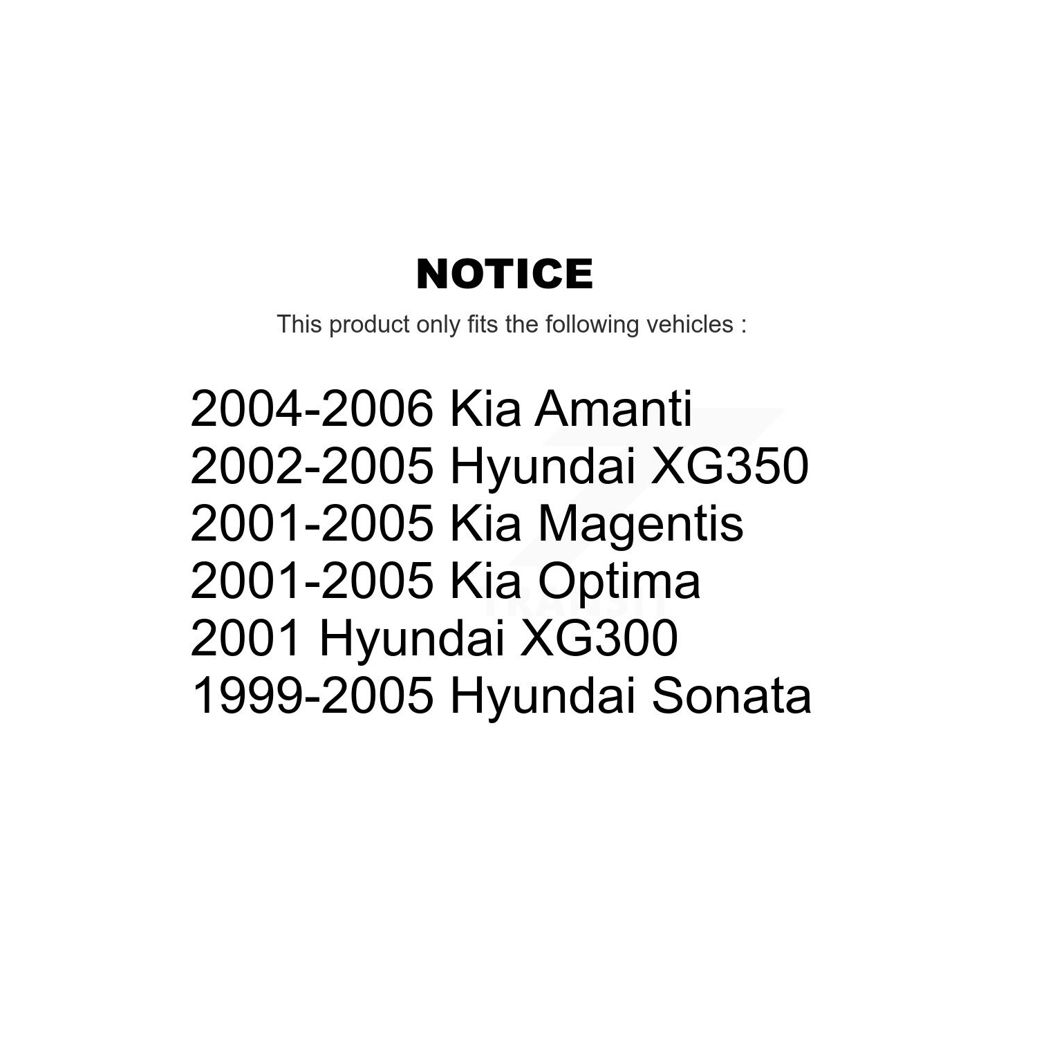 Front Rear Suspension Sway Bar Link Kit For Hyundai Sonata Kia Amanti Optima XG350 XG300 KTR-104571