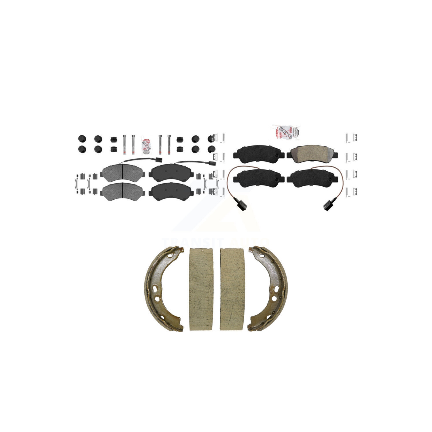 Plaquettes de frein à disque semi-métalliques à l'avant arrière pour Ram Promaster 2500 3500 1500 KNN-101520 2014-2020