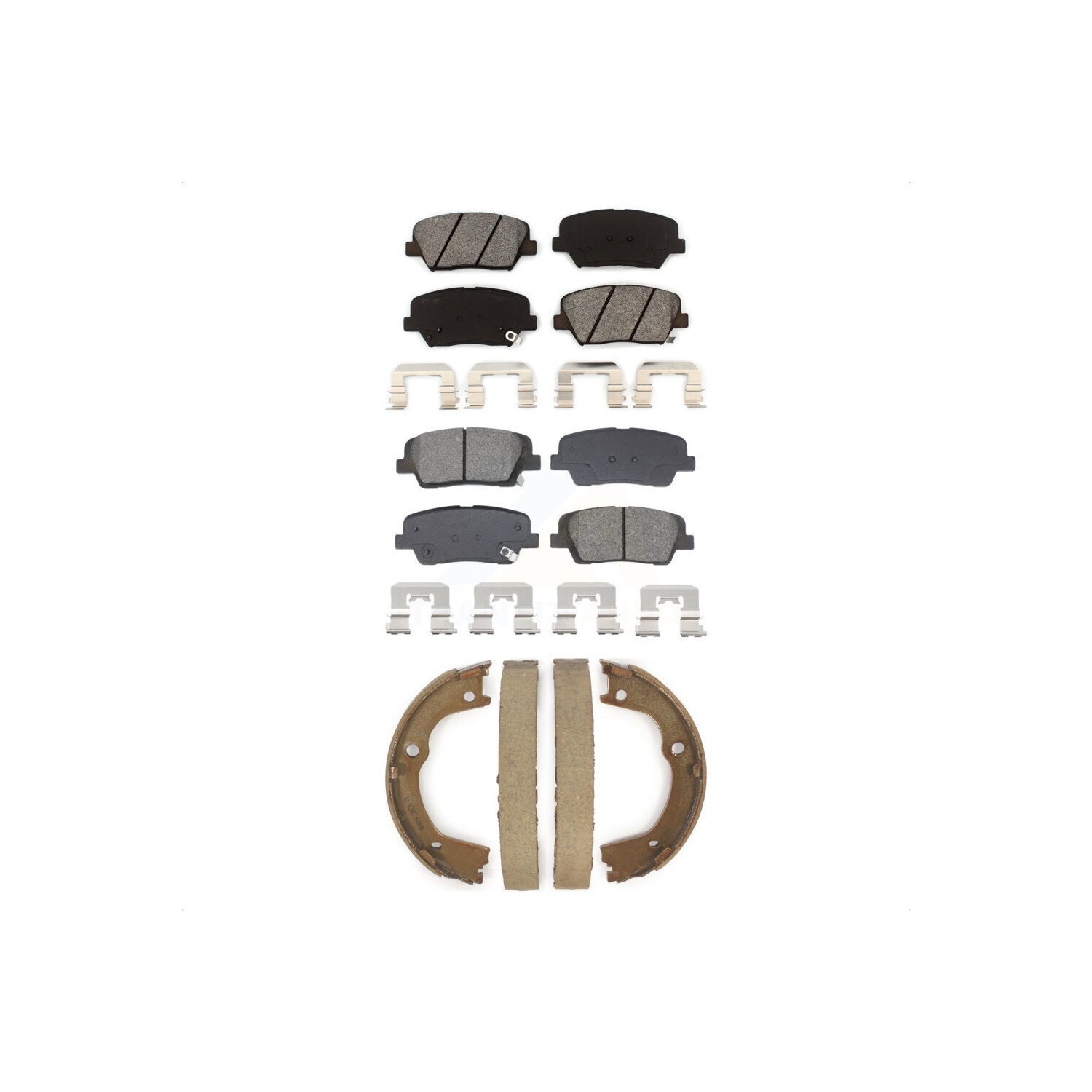 Plaquettes de frein arrière semi-métalliques et patins de stationnement pour Hyundai Santa Fe Kia Sorento KSN-100893