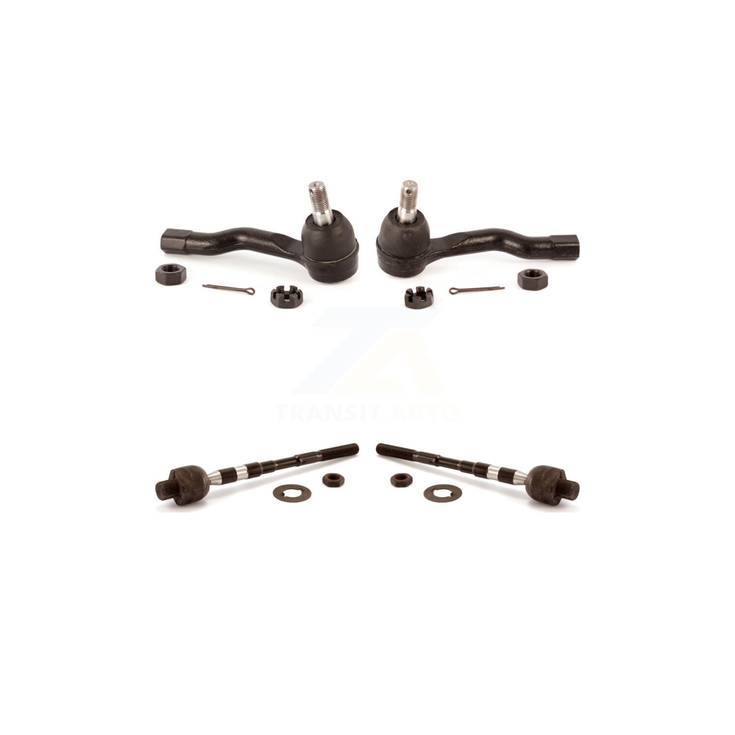 Front Outer & Inner Steering Tie Rod End Kit For 2003-2008 INFINITI FX35 FX45 KTR-105032