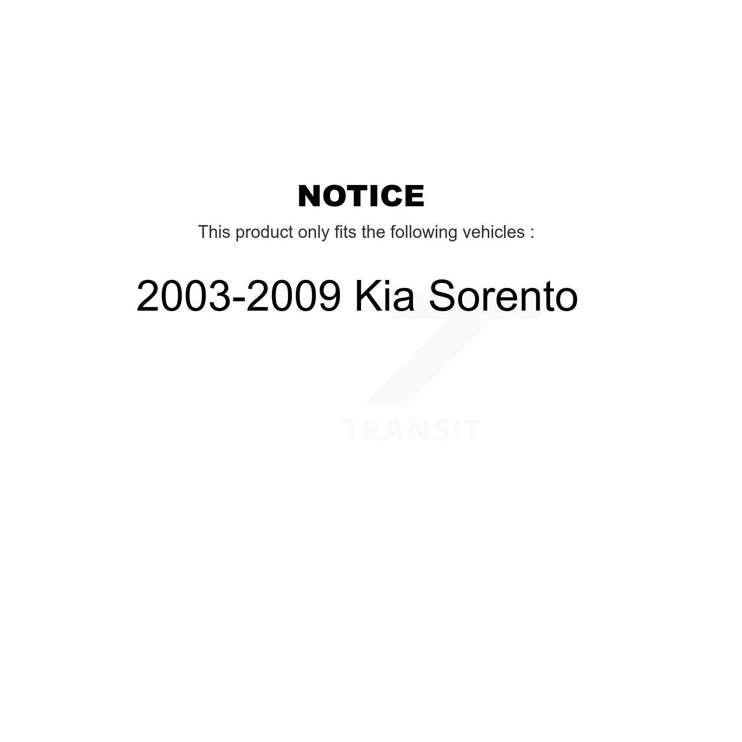 Bras de suspension supérieurs et joints à rotule inférieurs de la suspension avant pour Kia Sorento KTR-103385 2003-2009