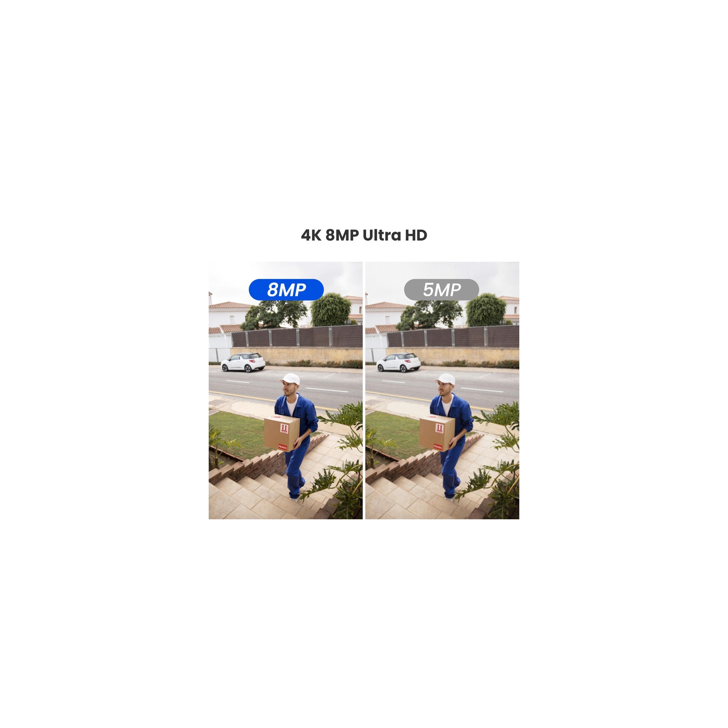 Reolink Duo 2V PoE - 4K 8MP UHD IK10 Dual-Lens PoE Camera with 180° Panorama View, Spotlight Night Vision