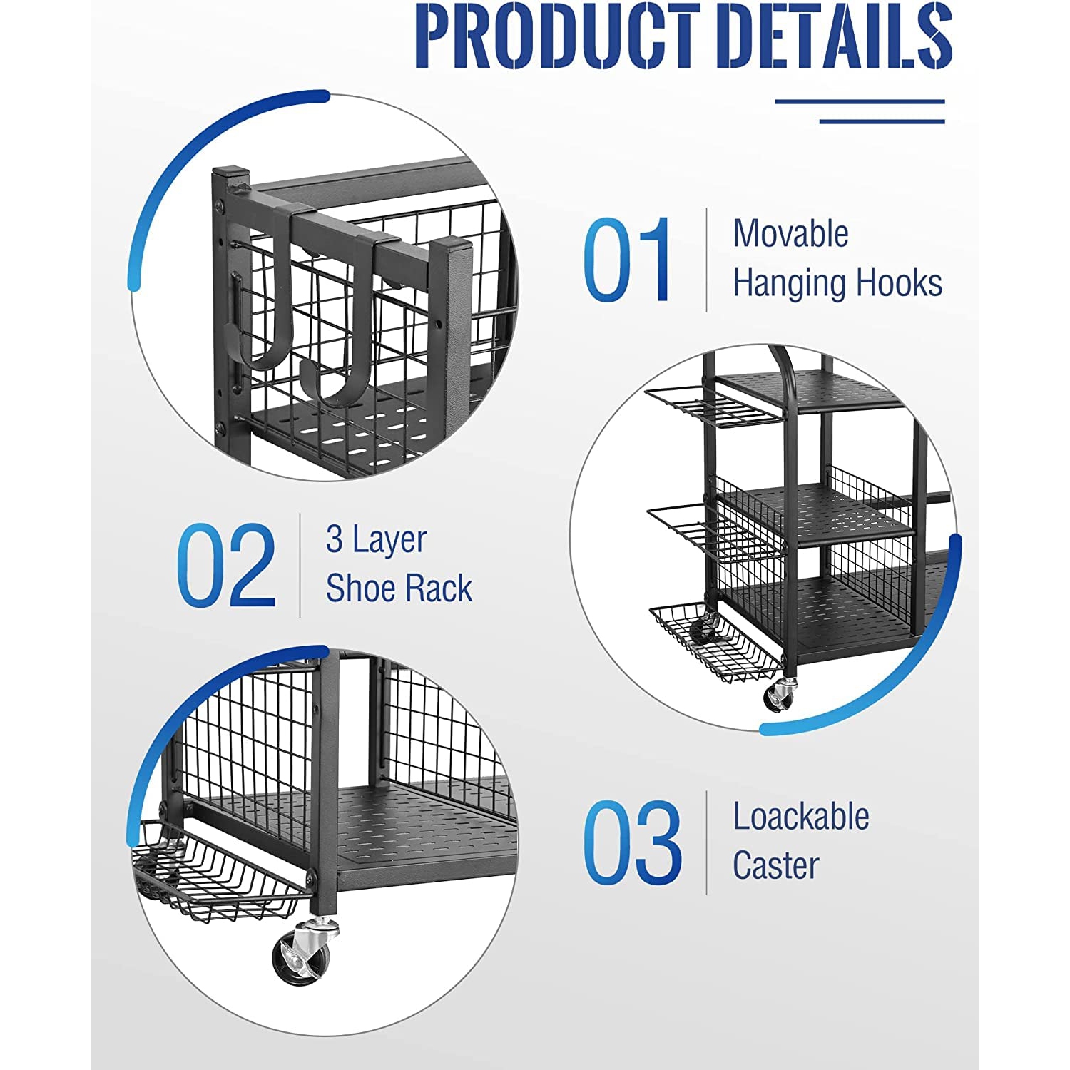 Zachvo Golf Storage Organizer Garage Rack for Golf Bags and Equipment
