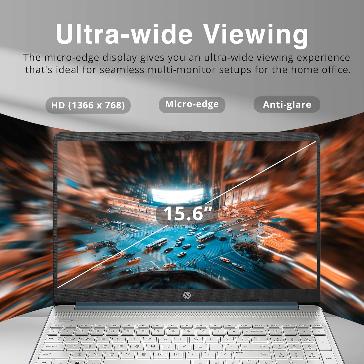 Open Box - HP 2022 15.6'' HD Everyday Slim Laptop, Intel Core i3-1115G4, 256GB PCIe SSD, 16GB RAM, Intel UHD Graphics, HD Camera, Windows 11 S,