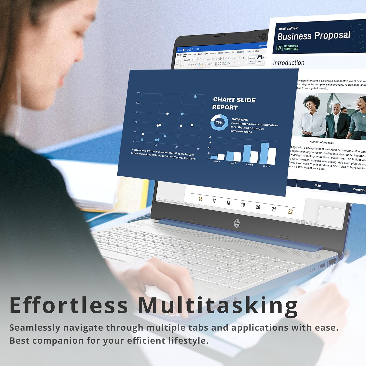 Open Box - HP 2022 15.6'' HD Everyday Slim Laptop, Intel Core i3-1115G4, 256GB PCIe SSD, 16GB RAM, Intel UHD Graphics, HD Camera, Windows 11 S,