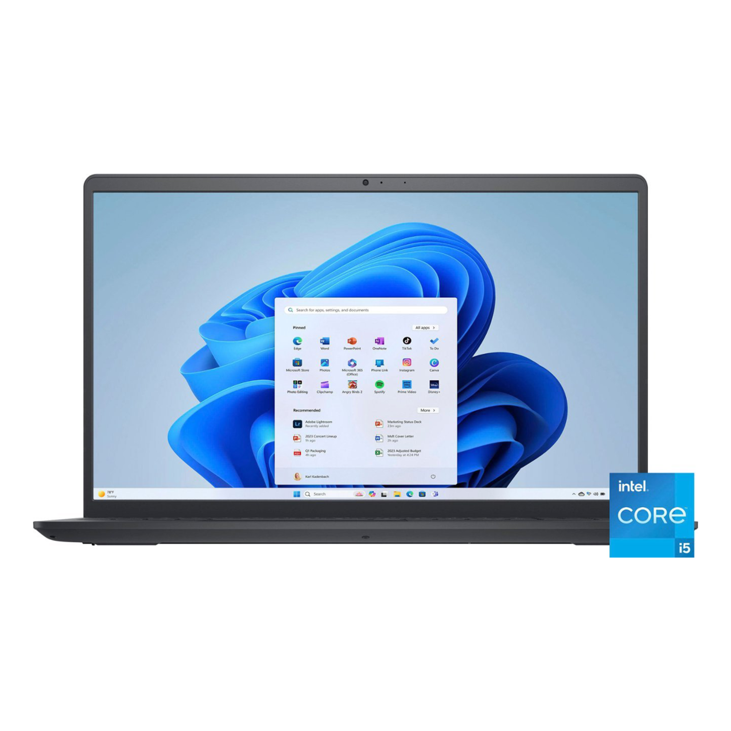 Dell Inspiron 15 15.6" FHD Touch Screen Laptop- Black(Intel i5-1235U/512GB PCIe SSD/16GB RAM/Windows 11 Home)