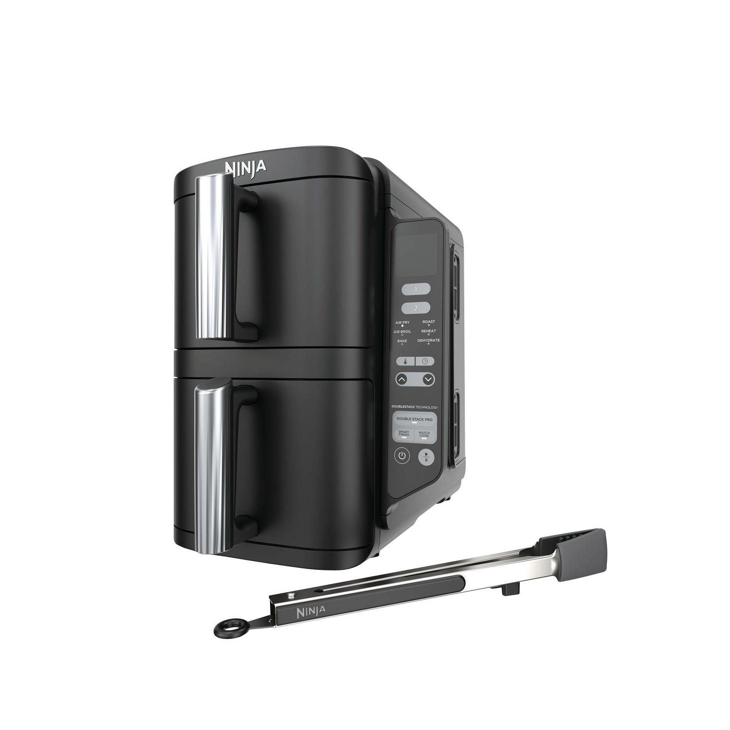 Ninja DoubleStack 2-Basket Air Fryer, DoubleStack Technology Cooks 4 Foods at Once, Space Saving Design, 8 QT, 6-in-1