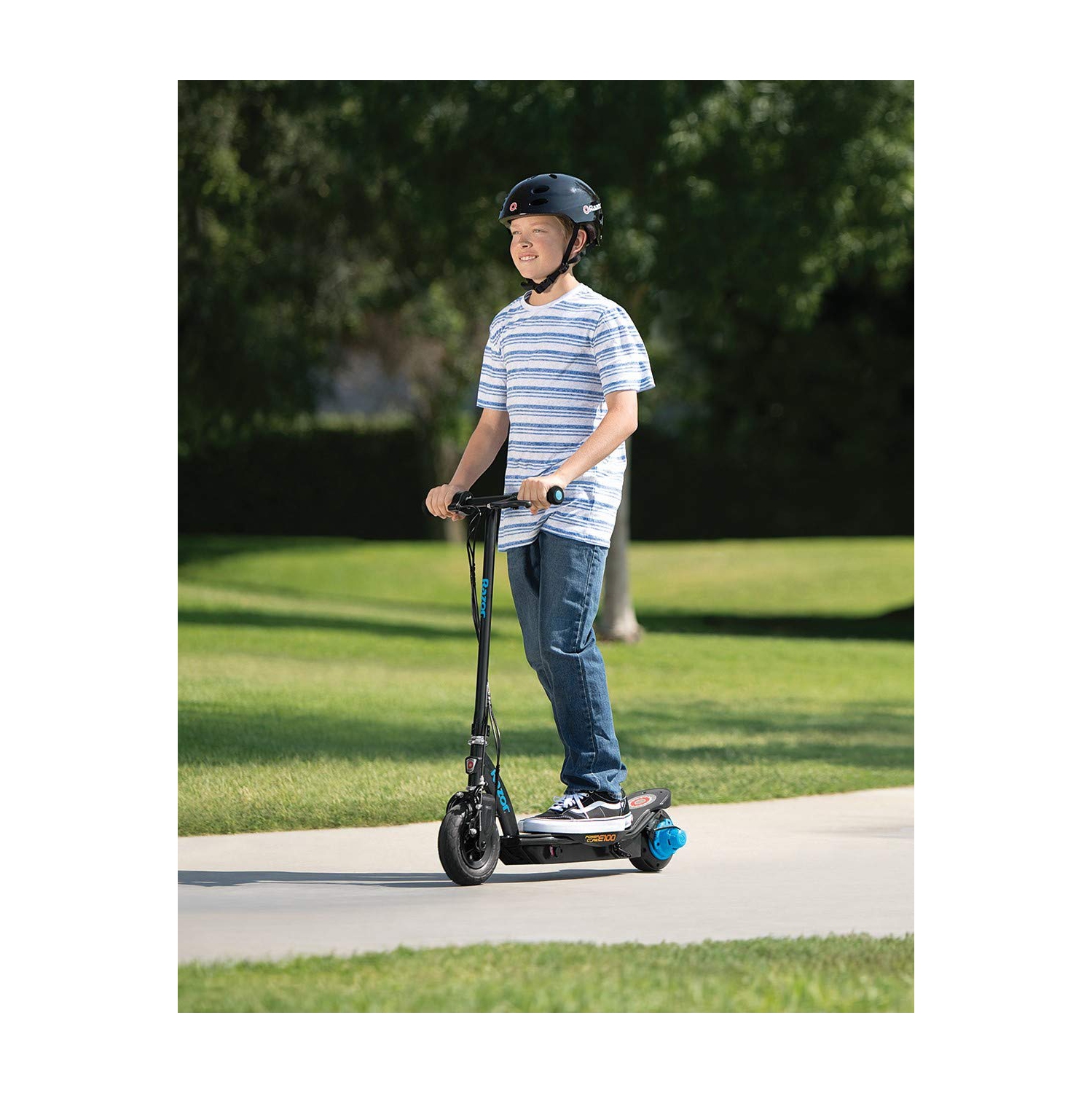 Trottinette électrique Power Core E100 de Razor - Plateforme en aluminium - Bleu