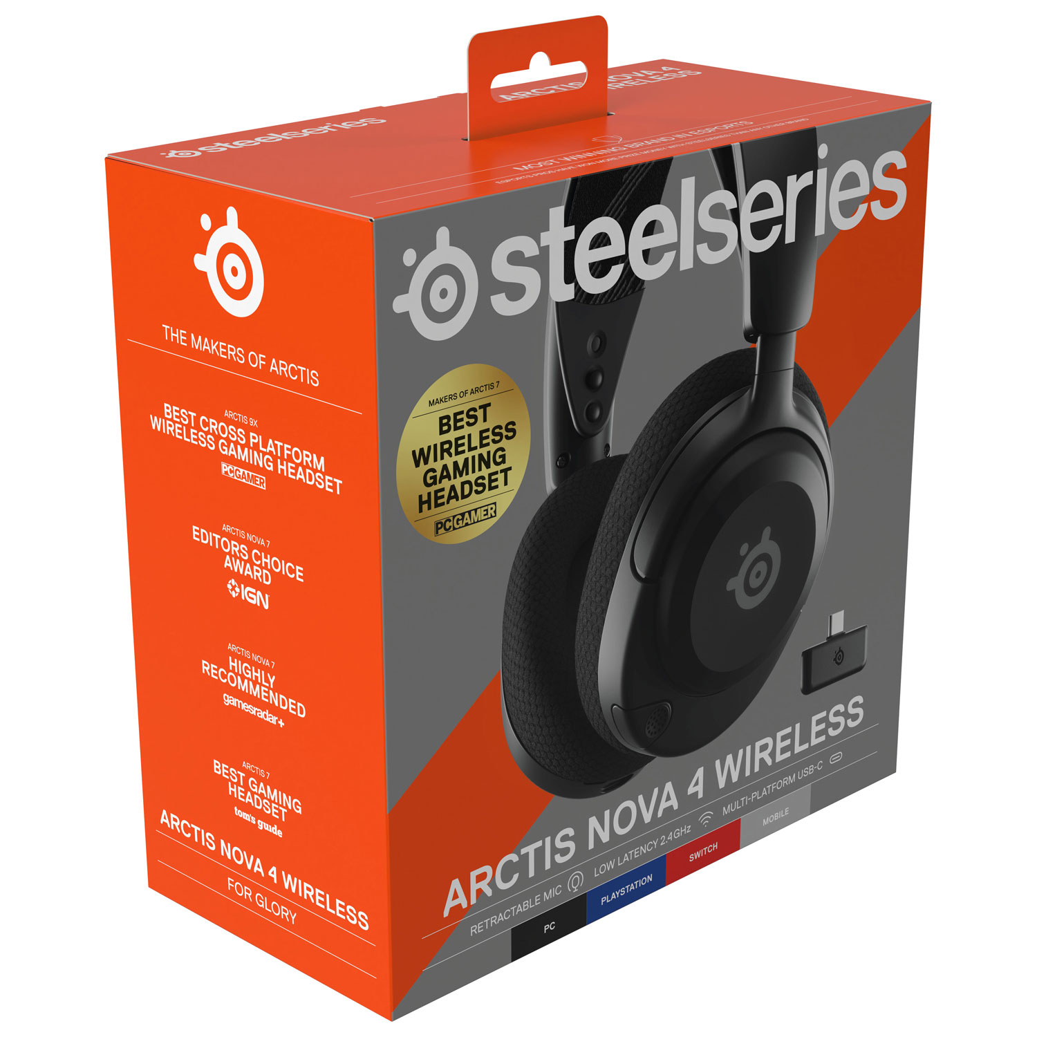 Steelseries Arctis Nova 4 Over-Ear Wireless Gaming Headset - Black