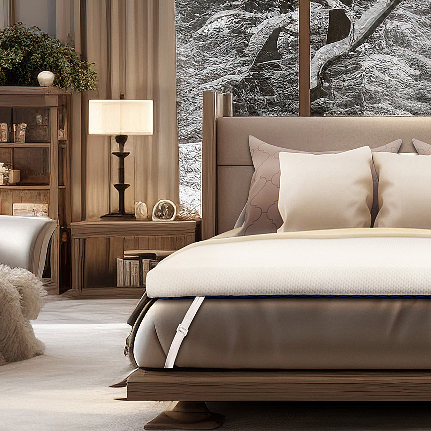 Wavv – Plateau de matelas en mousse à mémoire de 2&nbsp;po, très grand lit californien