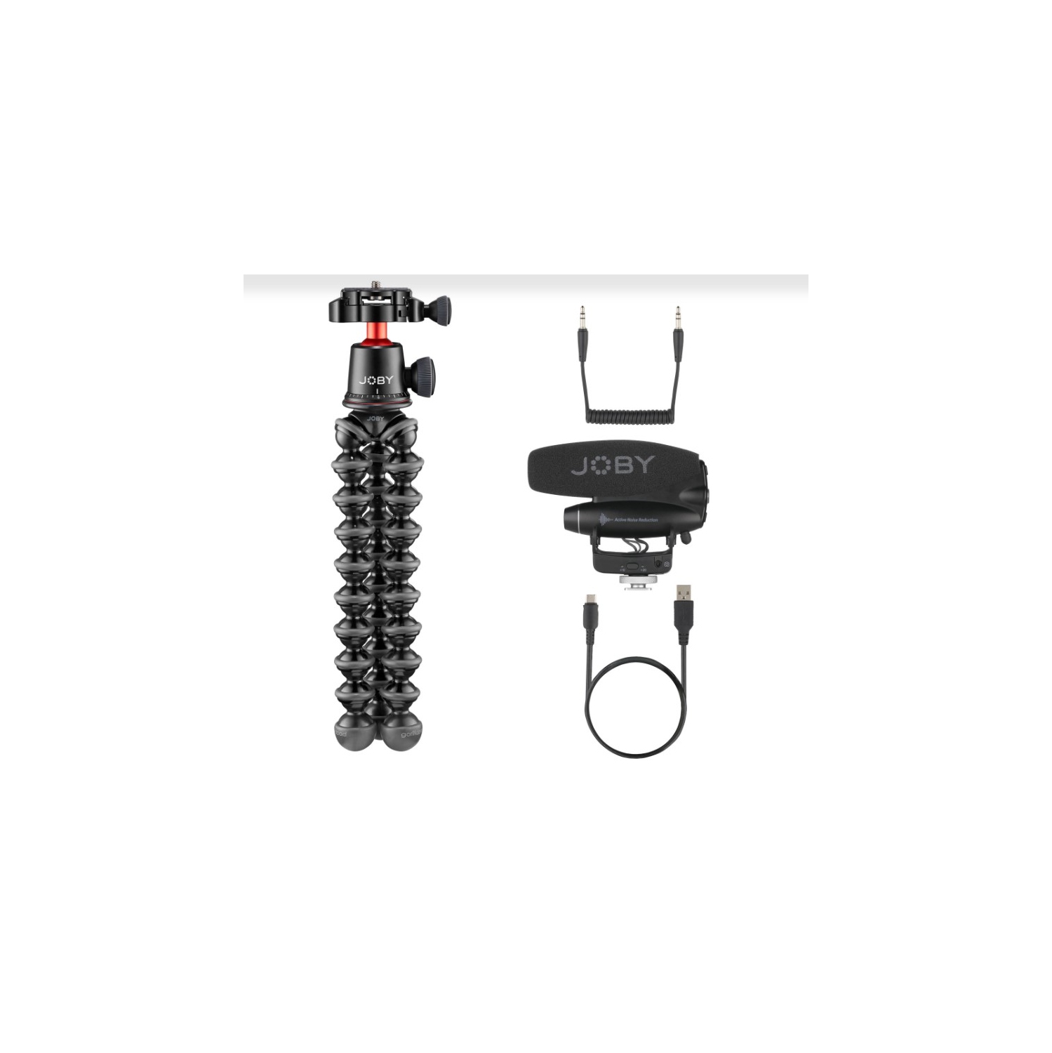 JOBY GorillaPod PRO Vlogger Kit with Wavo PRO On-Camera Microphone & GorillaPod 3K PRO Tripod