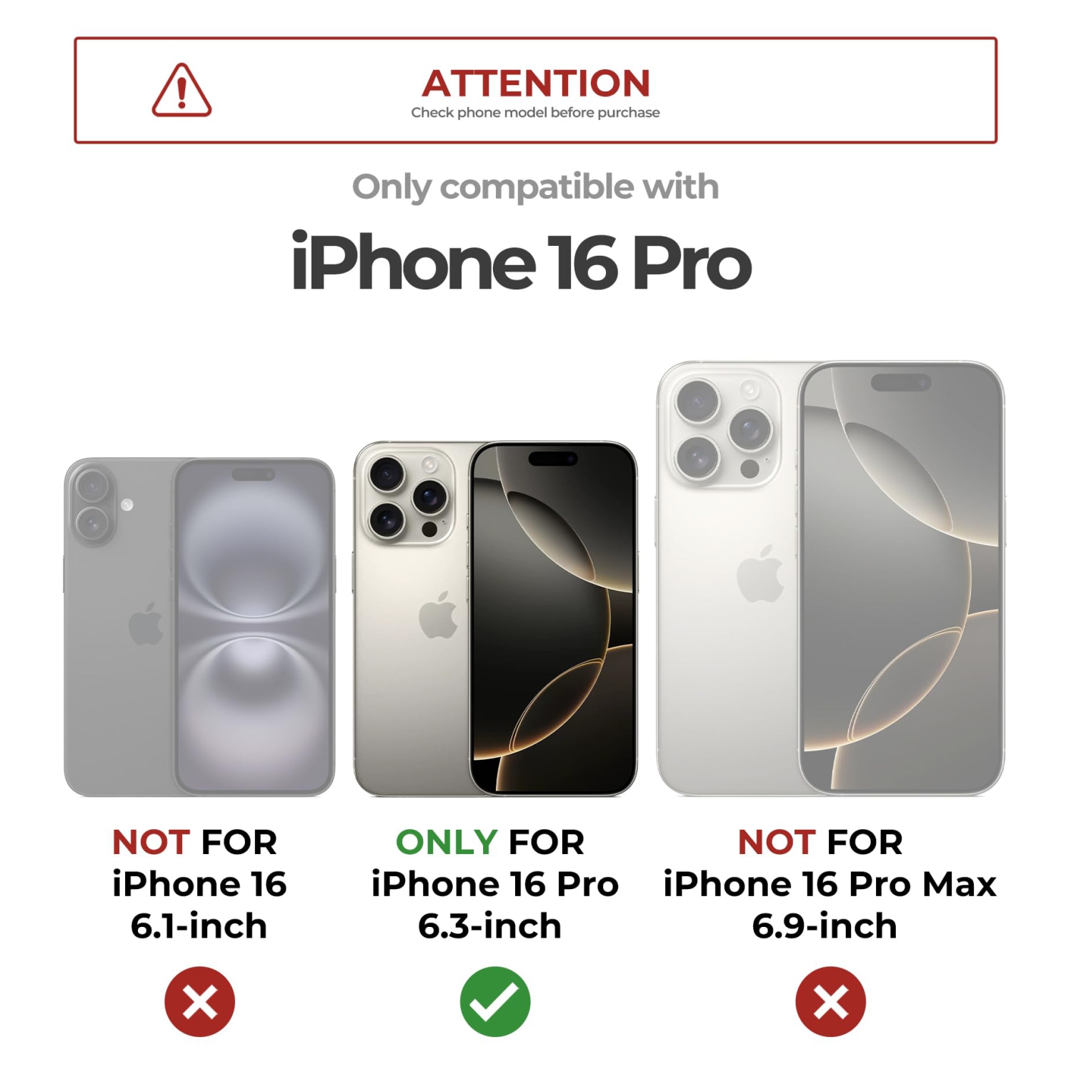 iPhone 16 Pro Magnetic Case with Slide Camera Cover & Adjustable Kickstand & Built-in Screen Protector, Rugged Shockproof Bumper Cases Heavy-Duty