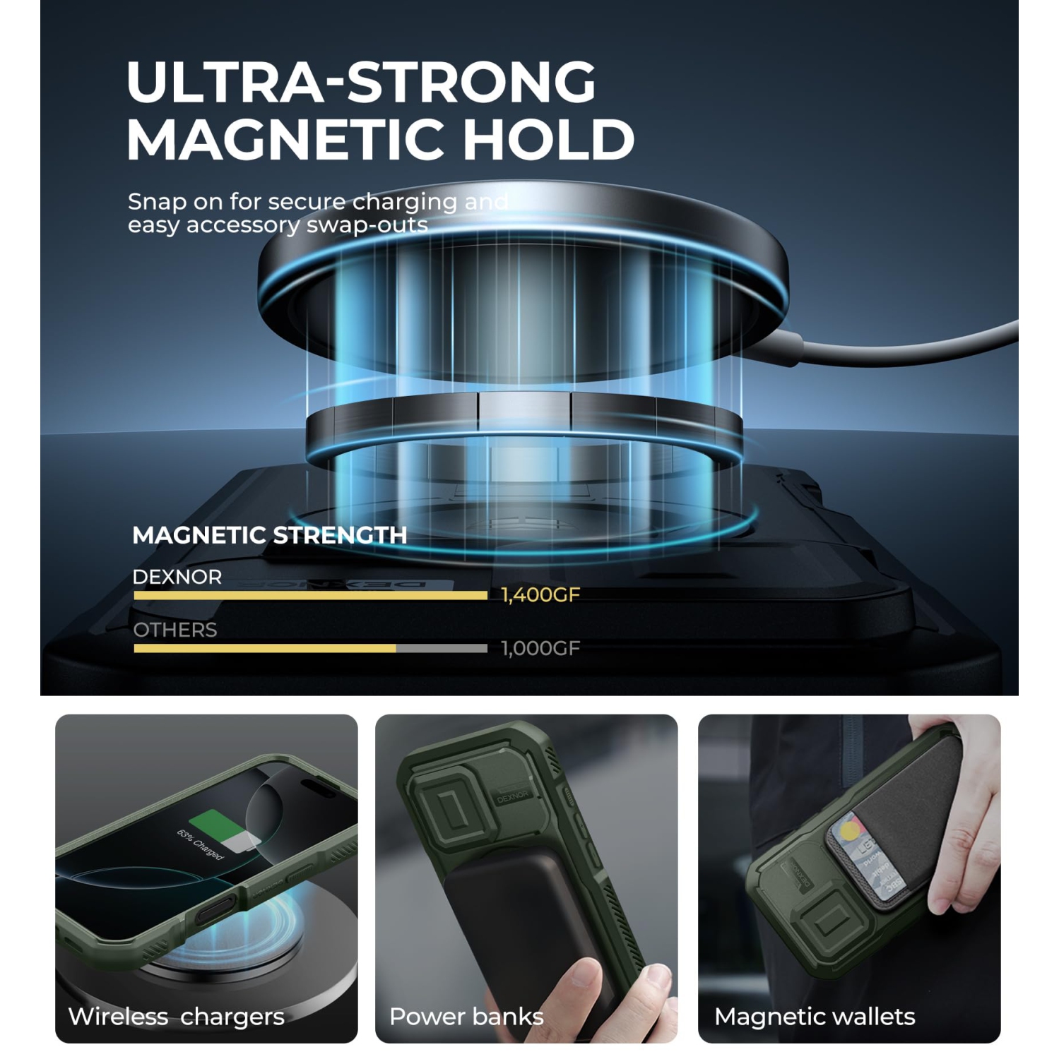 iPhone 16 Pro Magnetic Case with Slide Camera Cover & Adjustable Kickstand & Built-in Screen Protector, Rugged Shockproof Bumper Cases Heavy-Duty