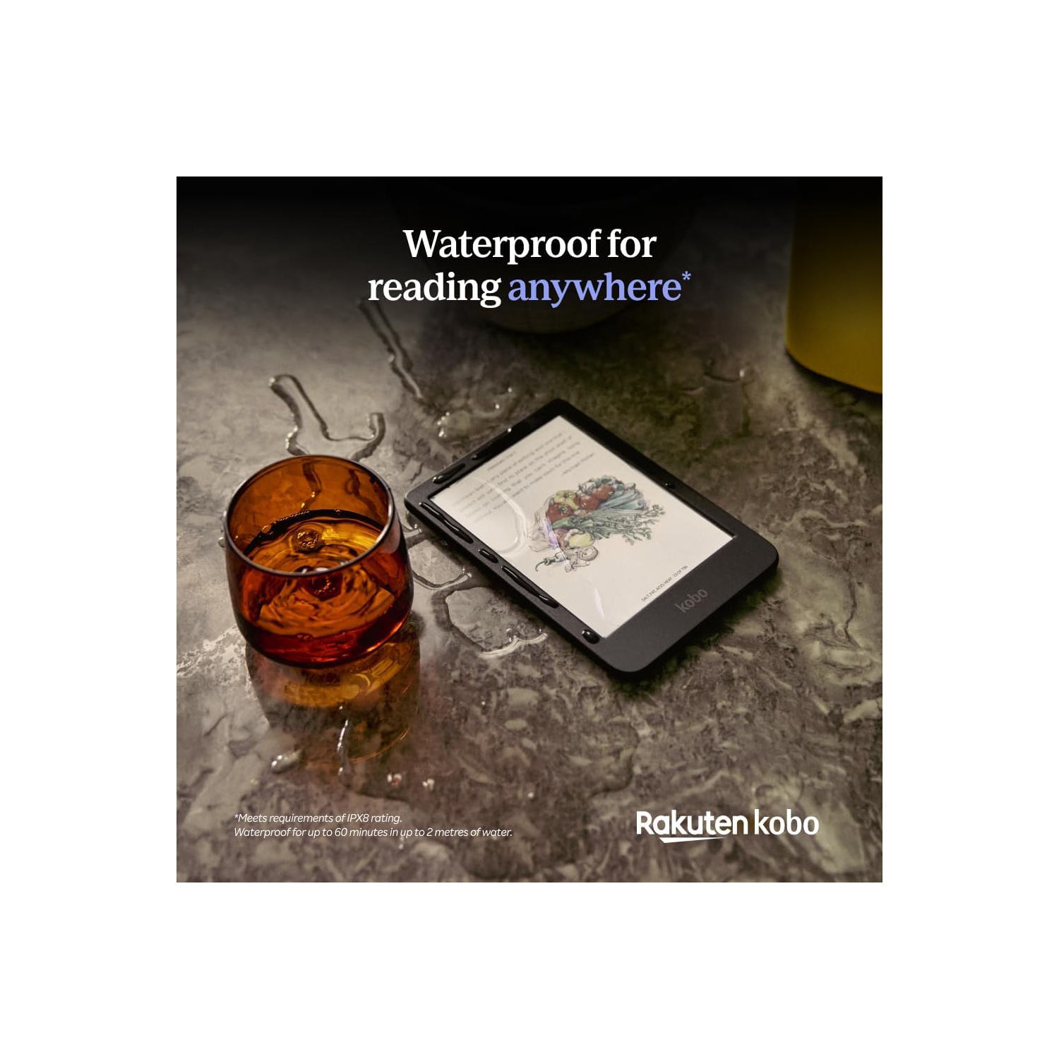 Liseuse numérique à écran tactile couleur de 6&nbsp;po Clara de Kobo - Noir - Boîte ouverte