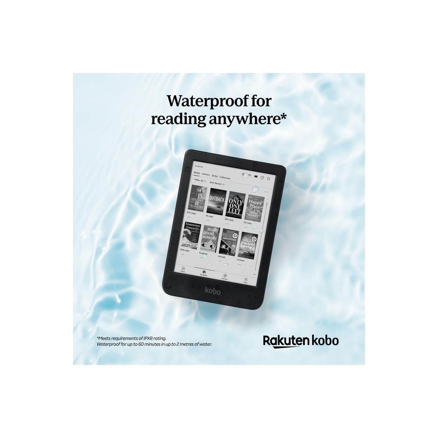 Kobo Clara 6" Digital eReader with Touchscreen - Black- Open Box
