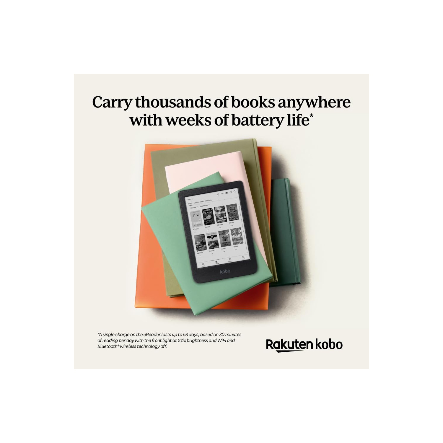Kobo Clara 6" Digital eReader with Touchscreen - Black- Open Box