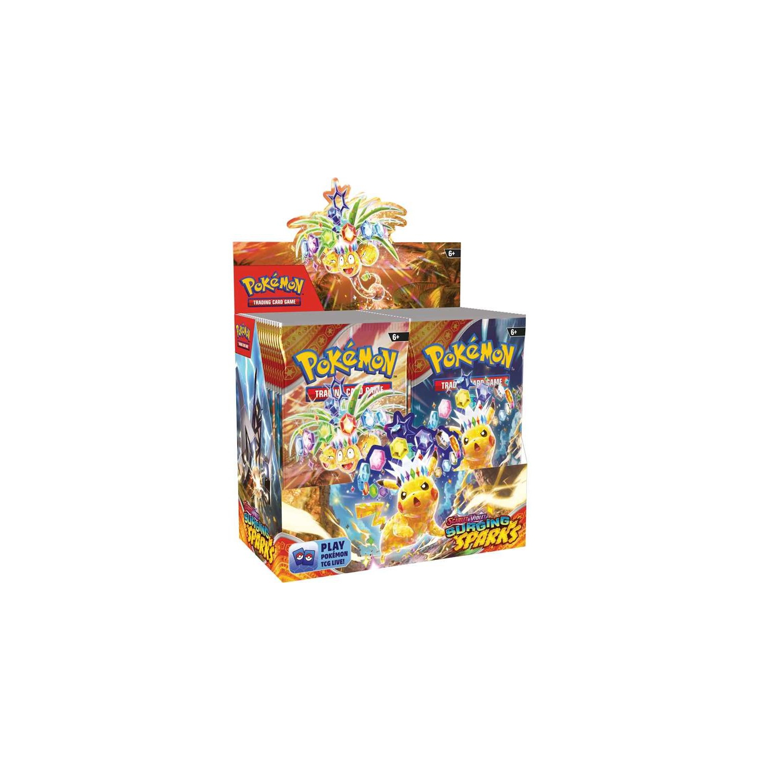 Pokemon USA Pokemon Trading Card Game: Scarlet & Violet Surging Sparks Booster Box 36 packs per box, 10 cards per pack