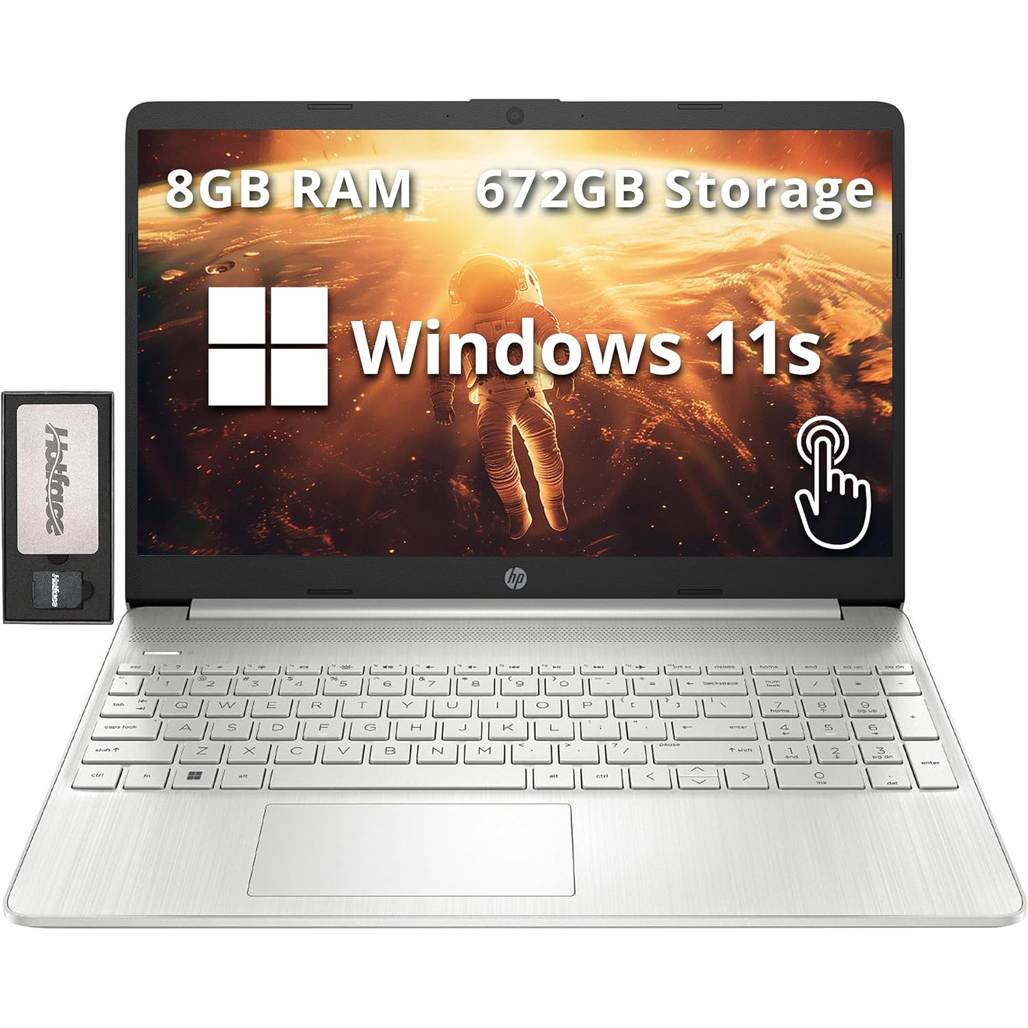 HP – Ordinateur portatif à écran tactile HD de 15,6&nbsp;po, Pentium Gold 7505 Intel, stockage 672&nbsp;Go, mémoire vive 8&nbsp;Go, clavier