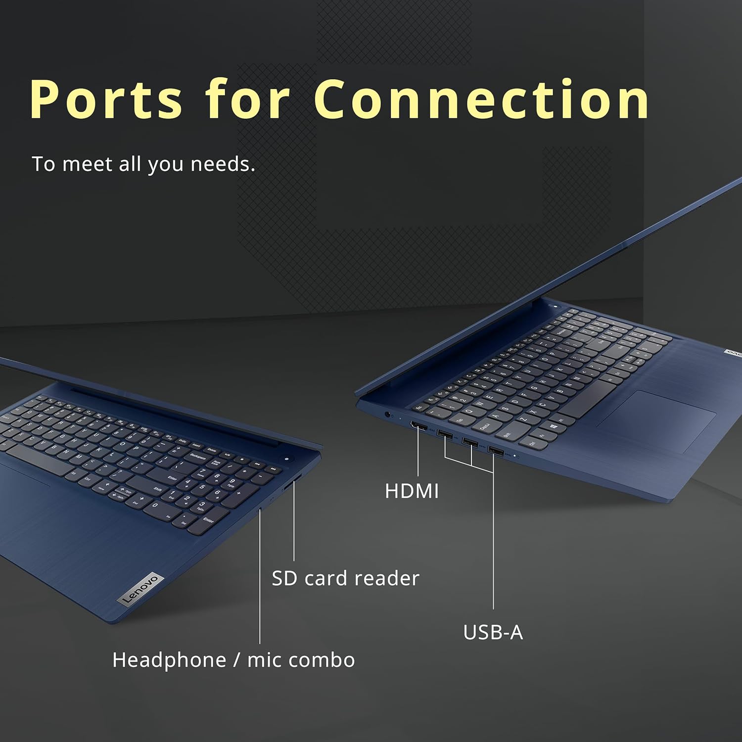 Lenovo IdeaPad 5 15.6" FHD Laptop, AMD Ryzen 7 5825U Processor, 672GB Storage, 8GB RAM, AMD Radeon Graphics, Number Pad, Backlit Keyboard, Windows