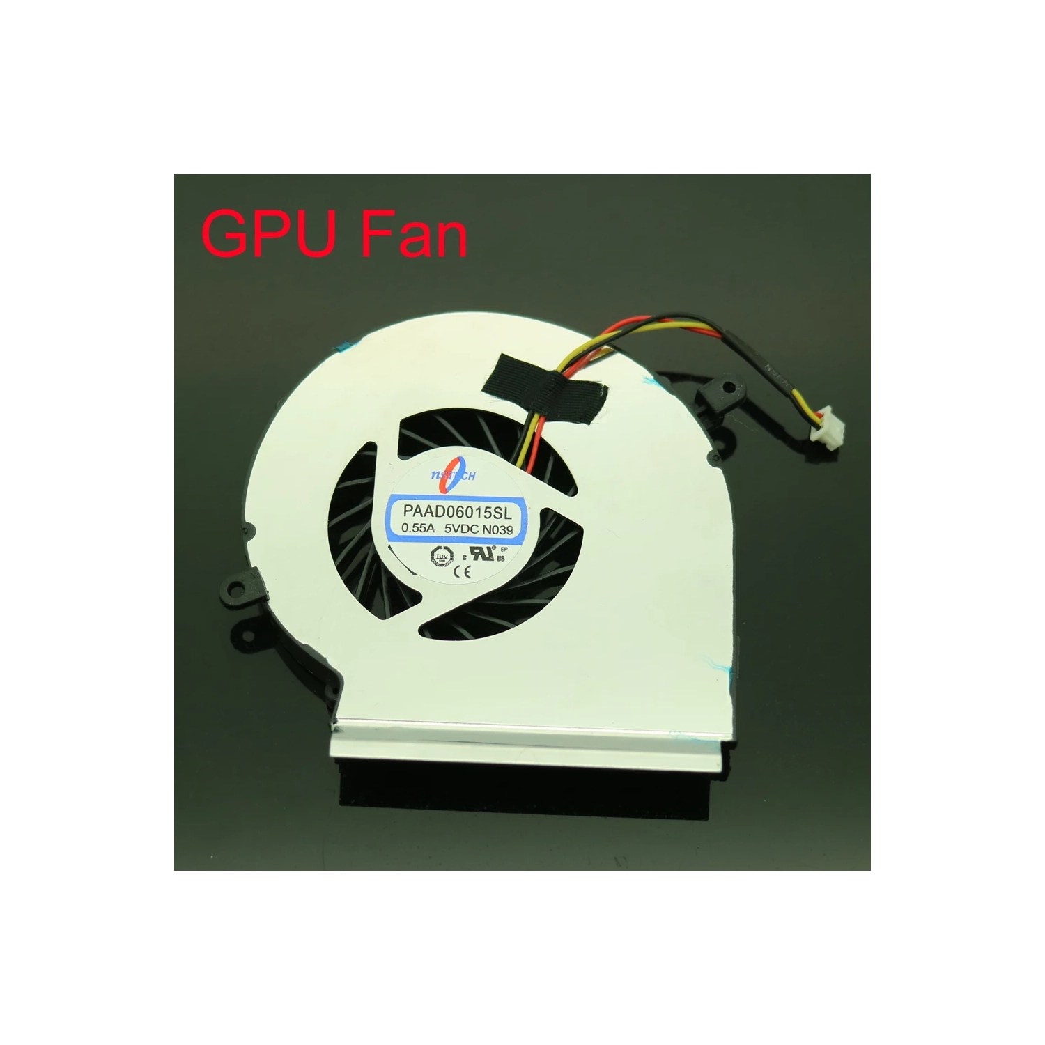 NOUVEAU 5 V ventilateur 0,55 A 3 broches de PAAD06015SL pour MSI GE62 GE72 PE60 PE70 GL62 GE62MVR GE72MVR 7RG MS-16JC 16J9 MS-179C de