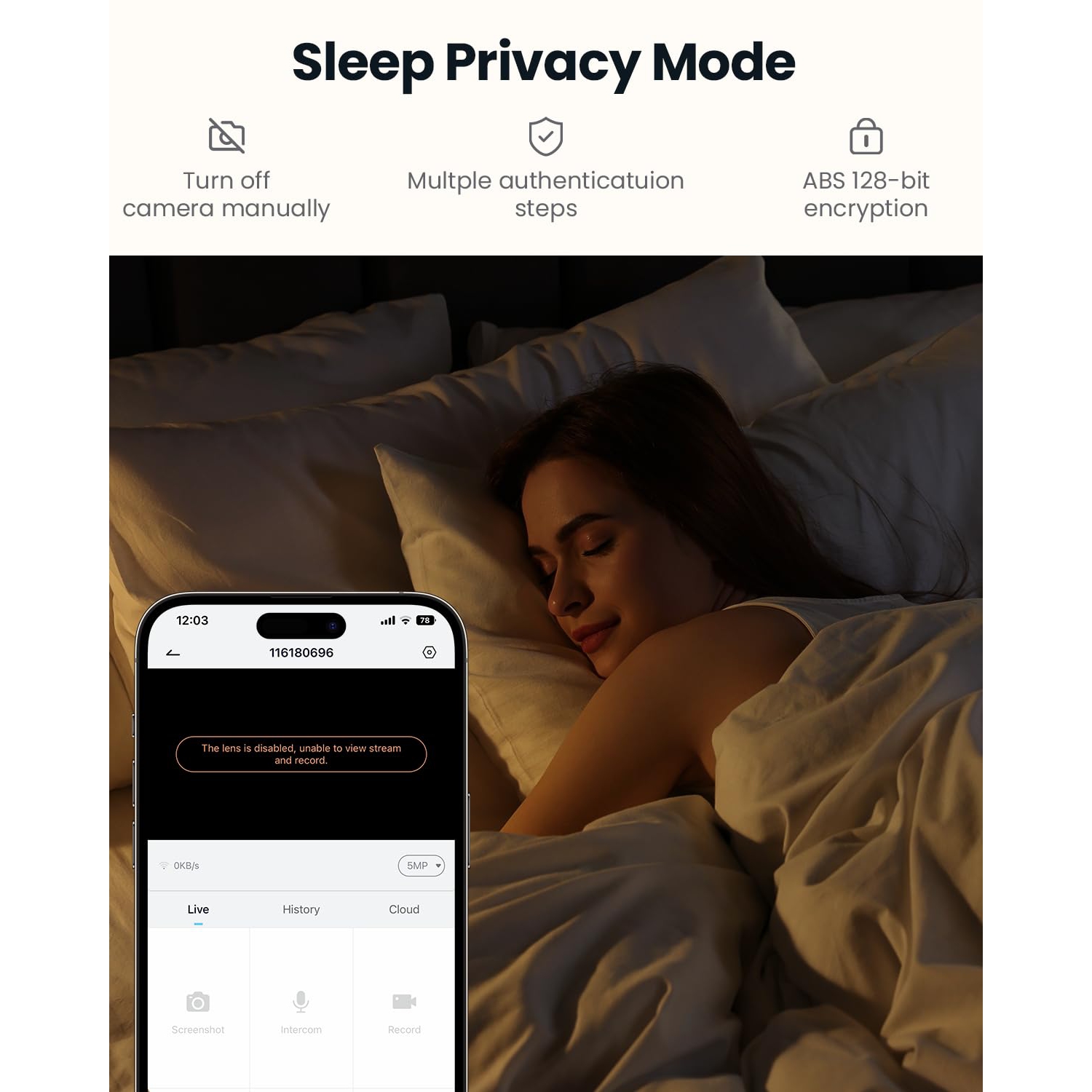 ieGeek 5MP Indoor Security Camera,5G&2.4G WiFi Baby Monitor Pet Cameras,Video Cam with Phone App,Smart Motion Sensor,Auto Tracking,360°PTZ Dog