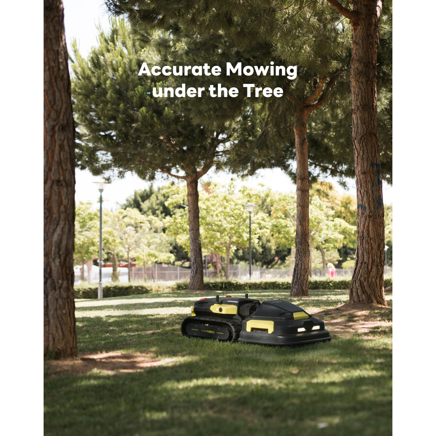 Tondeuse robotisée YARBO pour une grande cour de jusqu'à 6 acres, tondeuse robot télécommandée avec hauteur de coupe de 1,2 à 4,0 po, pentes de