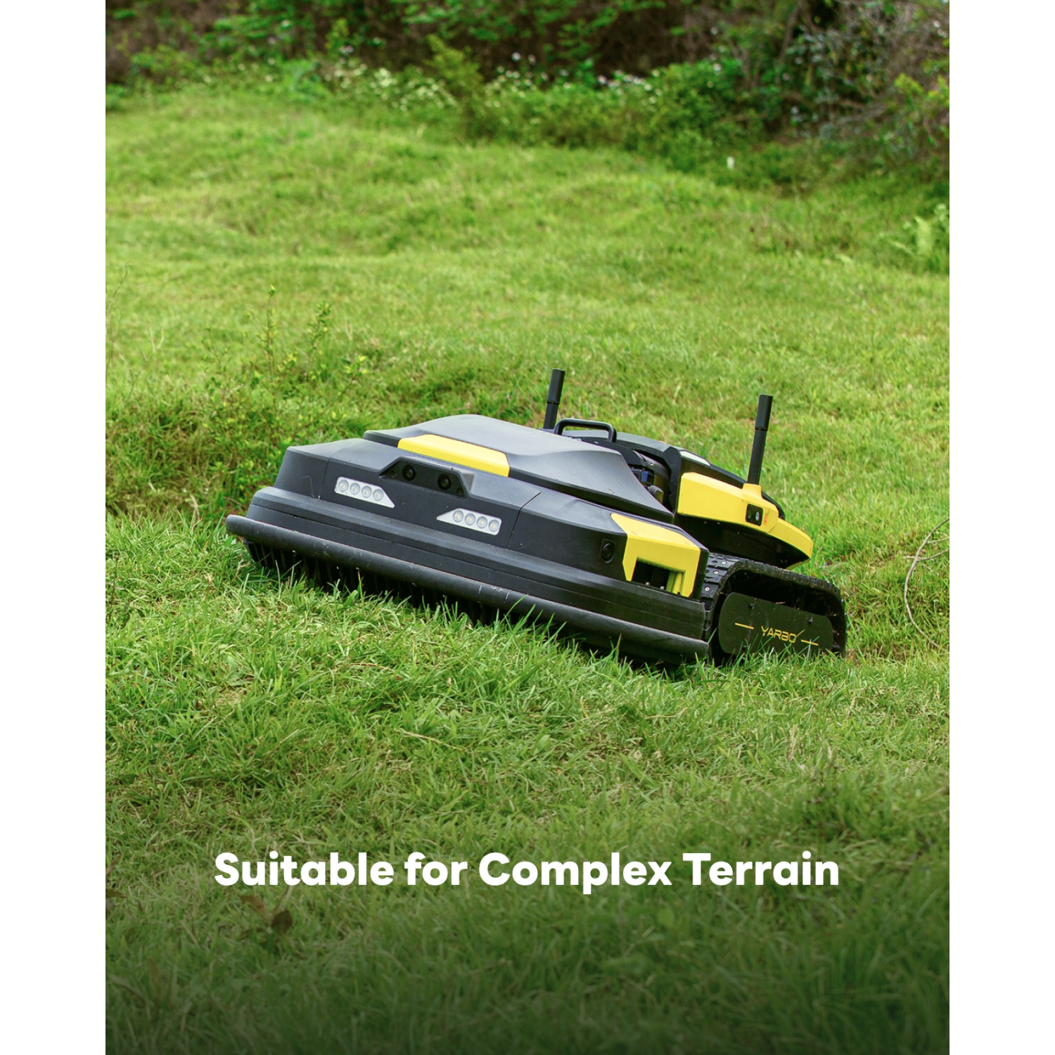 Tondeuse robotisée YARBO pour une grande cour de jusqu'à 6 acres, tondeuse robot télécommandée avec hauteur de coupe de 1,2 à 4,0 po, pentes de