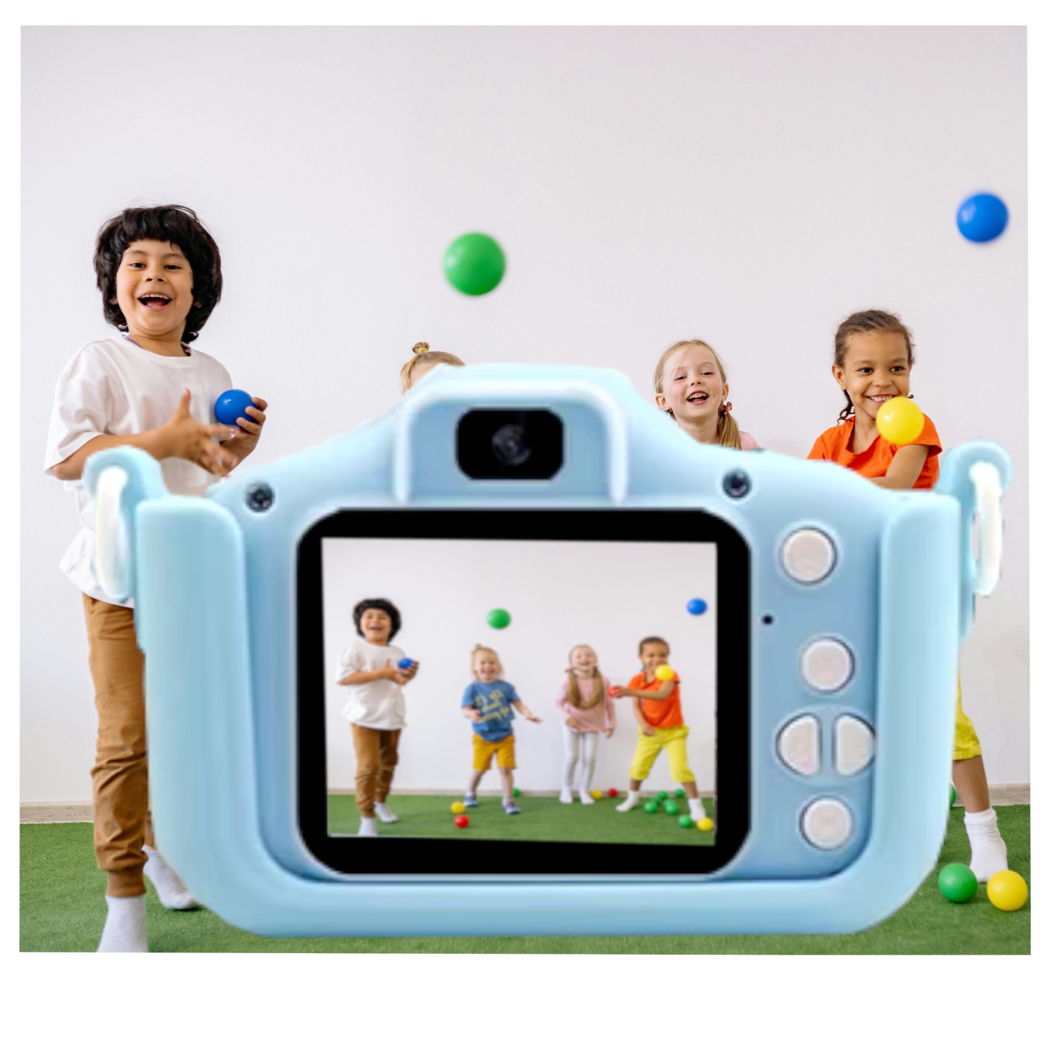 Appareil photo numérique pour enfants de MAKATA 48&nbsp;Mpx avec jeux vidéo HD et musique MP3, caméra jouet amusante pour enfants de moins de 13 ans,