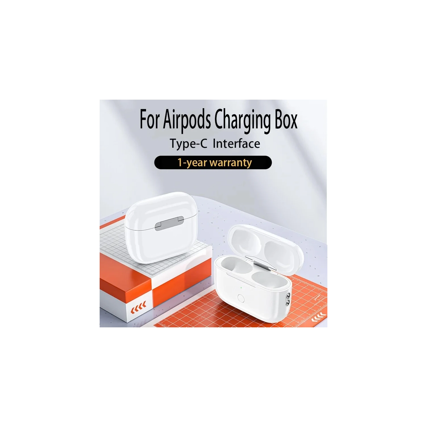 Replacement Wireless Charging Box for Original headphones Airpods Pro 1 2 3 Bluetooth Earphone 680mAh Battery Charger Case