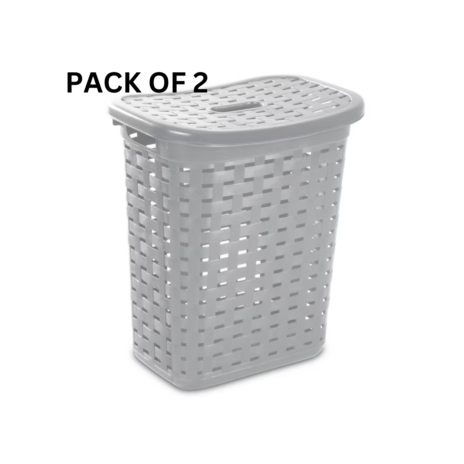 Weave laundry Hamper- Gray, Pack of 2