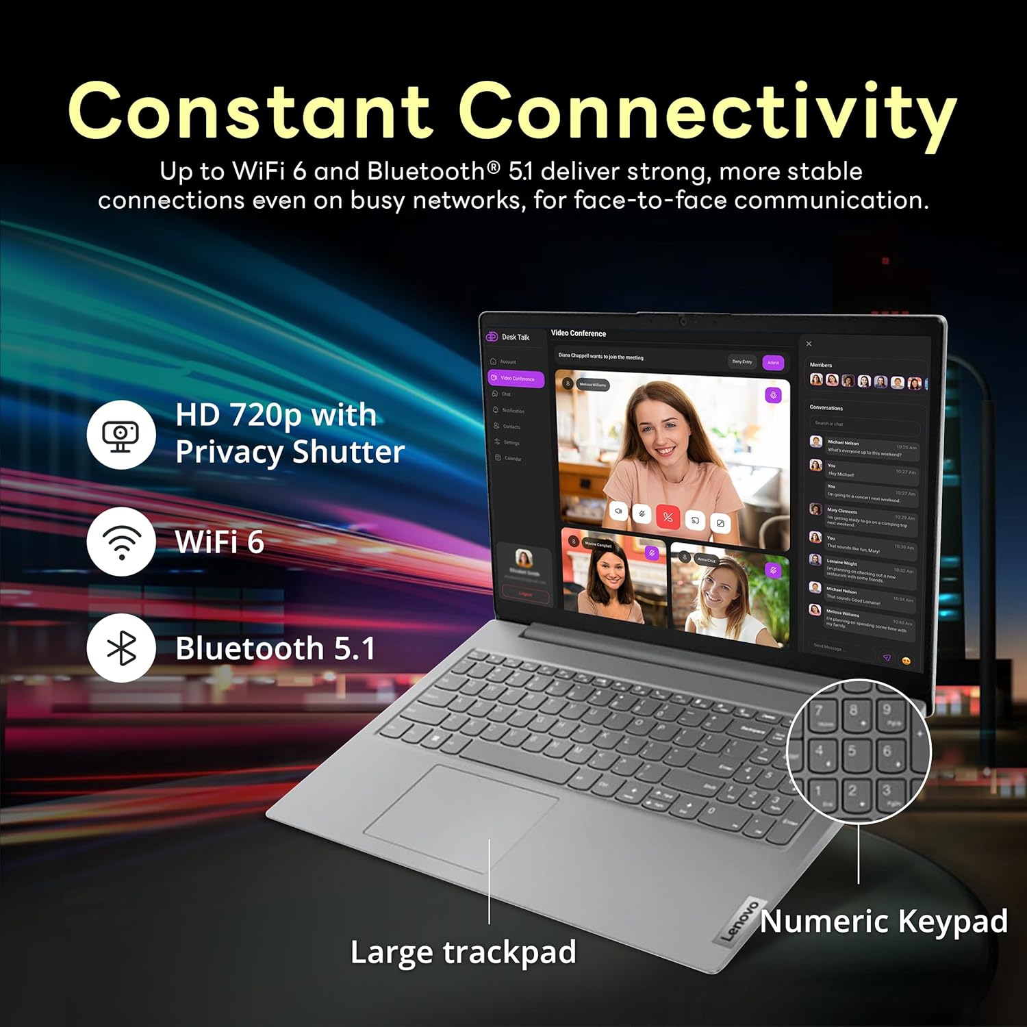 Lenovo V15 G4 AMN 15.6" FHD Laptop, AMD Ryzen 5 7520U, 2.16TB Storage(2TB SSD+160GB Docking Station Set), 8GB LPDDR5, AMD Radeon 610M Graphics, HD